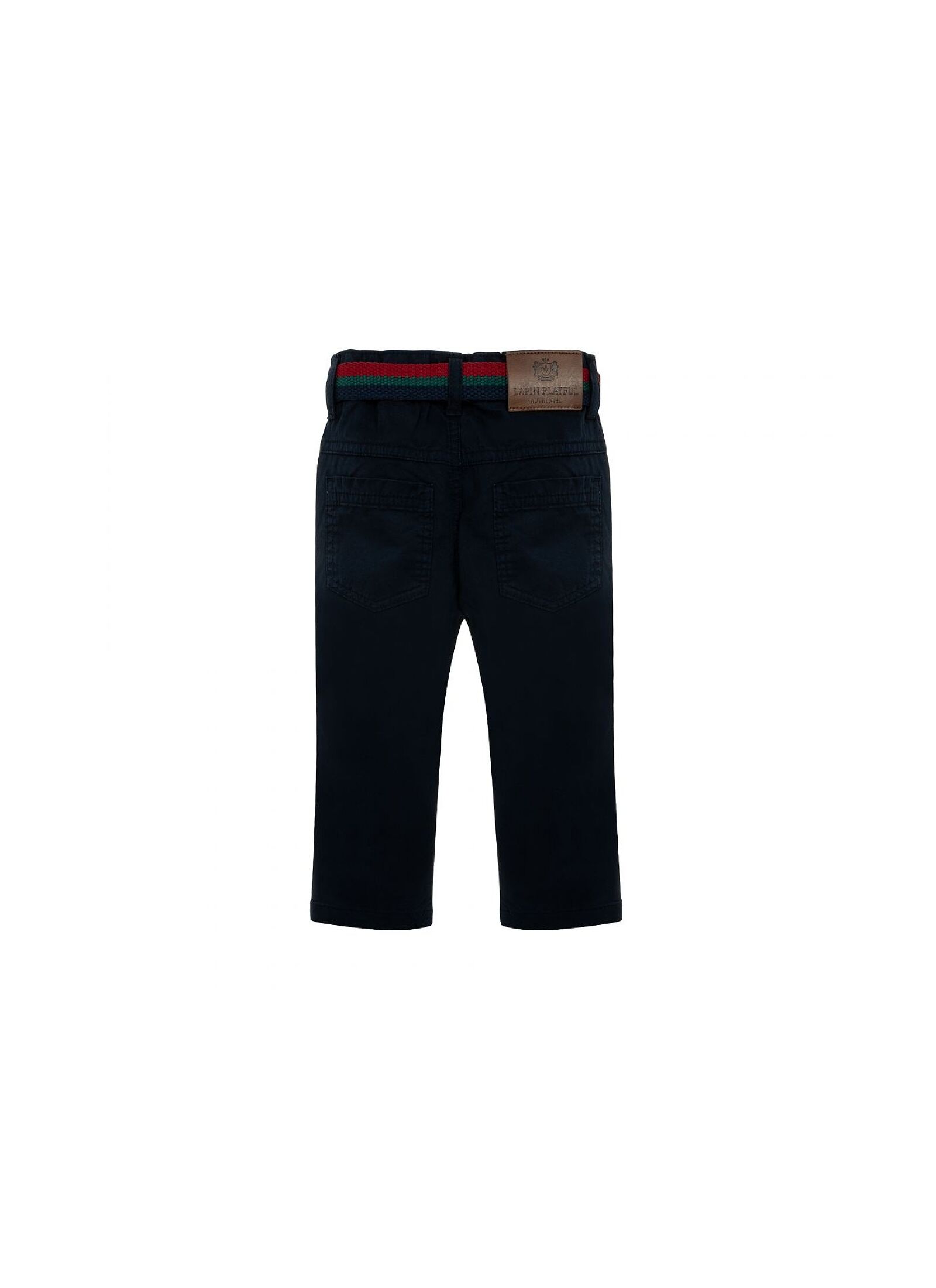 TROUSERS WITH BELT BLUE