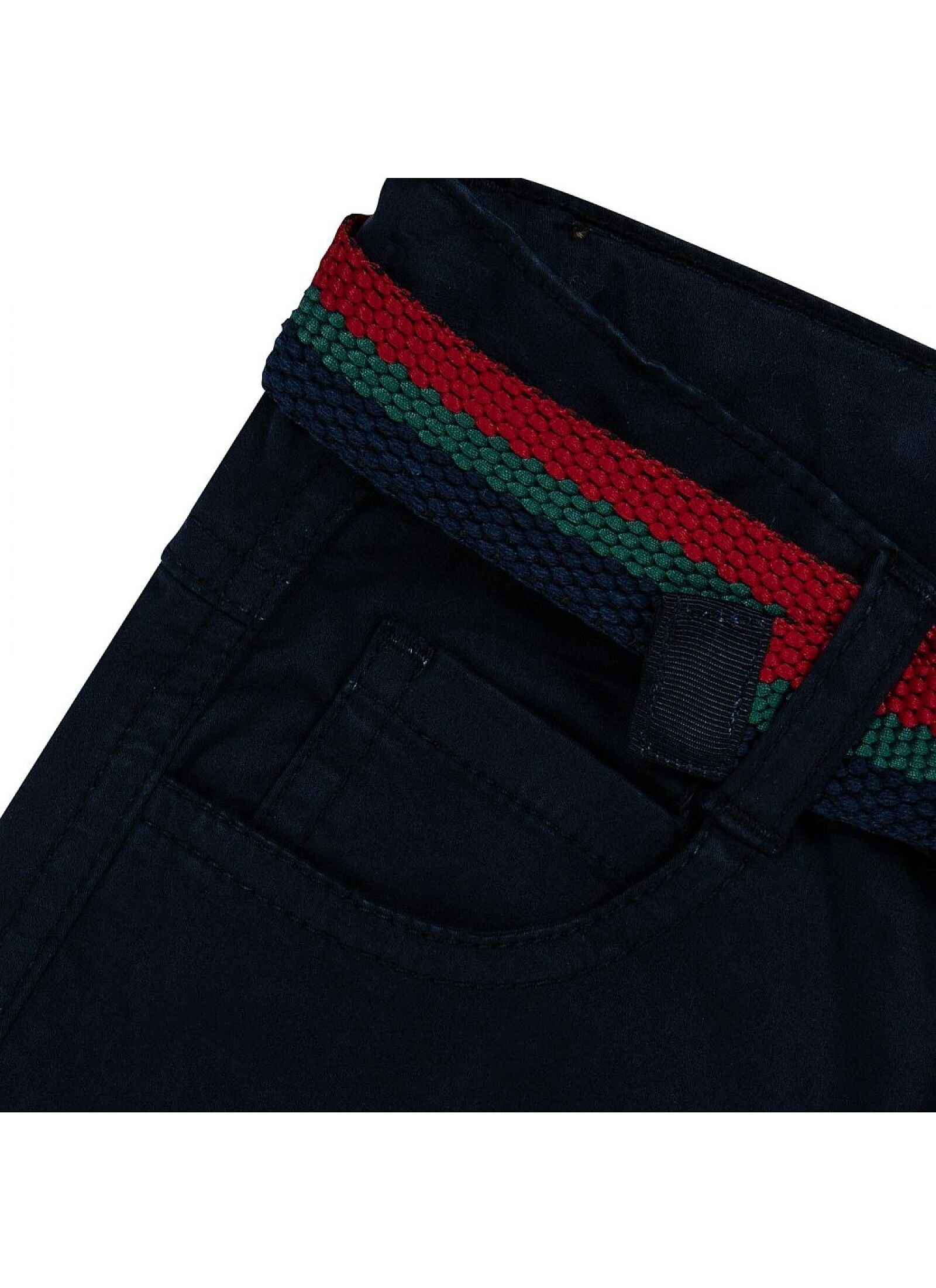 TROUSERS WITH BELT BLUE