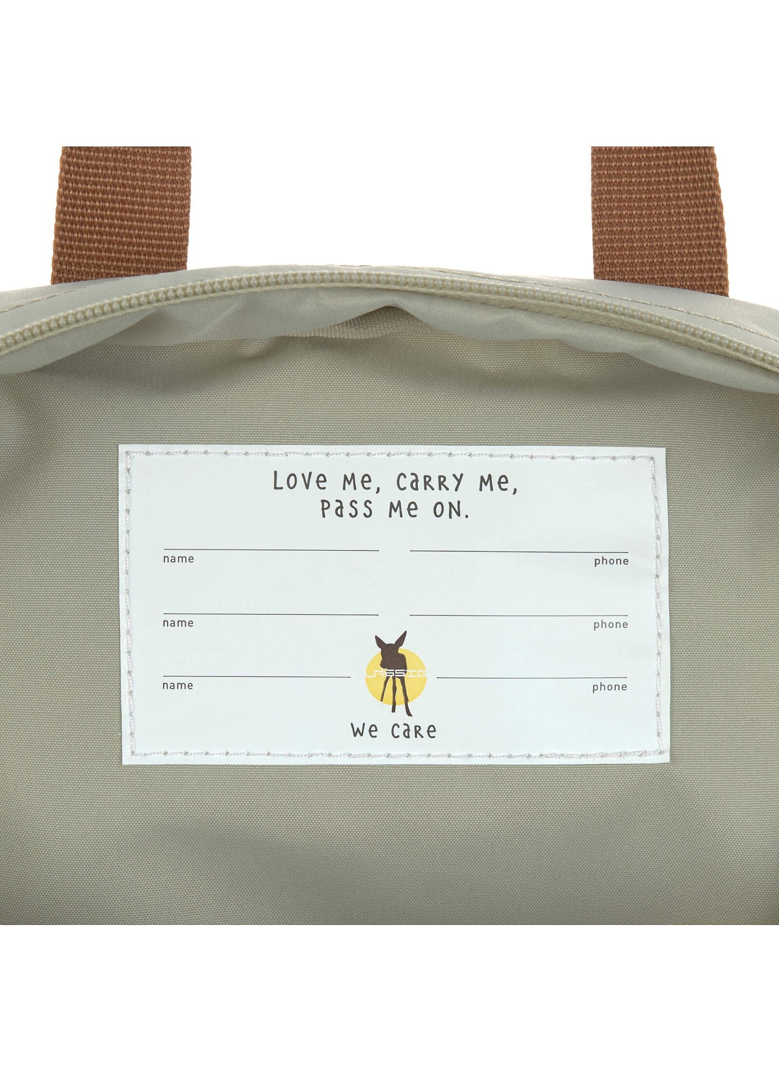 BACKPACK SQUARE LITTLE GANG LIGHT KHAKI
