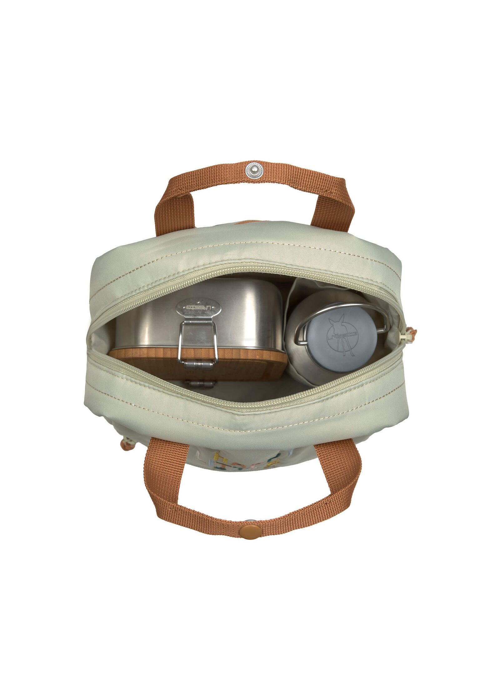 BACKPACK SQUARE LITTLE GANG LIGHT KHAKI