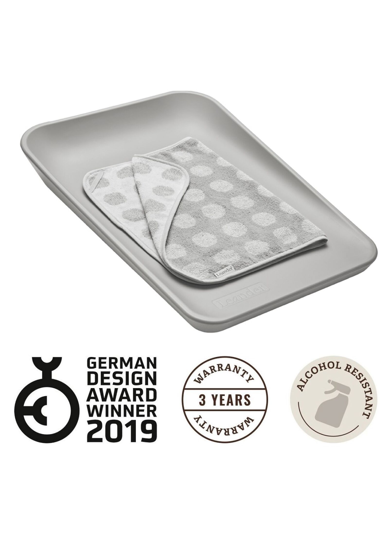 CHANGING MAT MATTY PEARL GREY