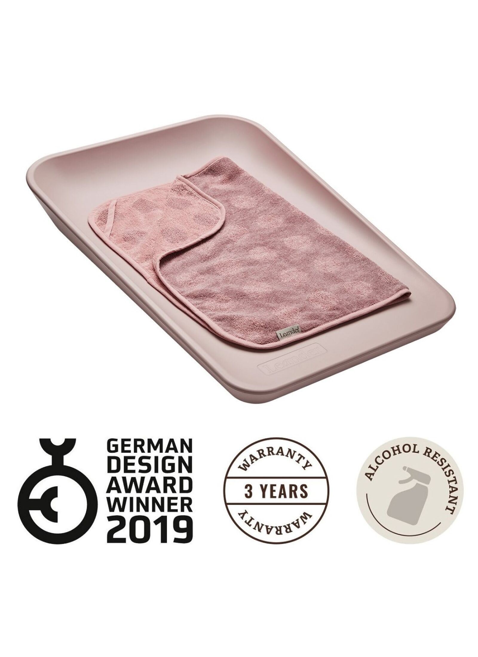 CHANGING MAT MATTY WOOD ROSE