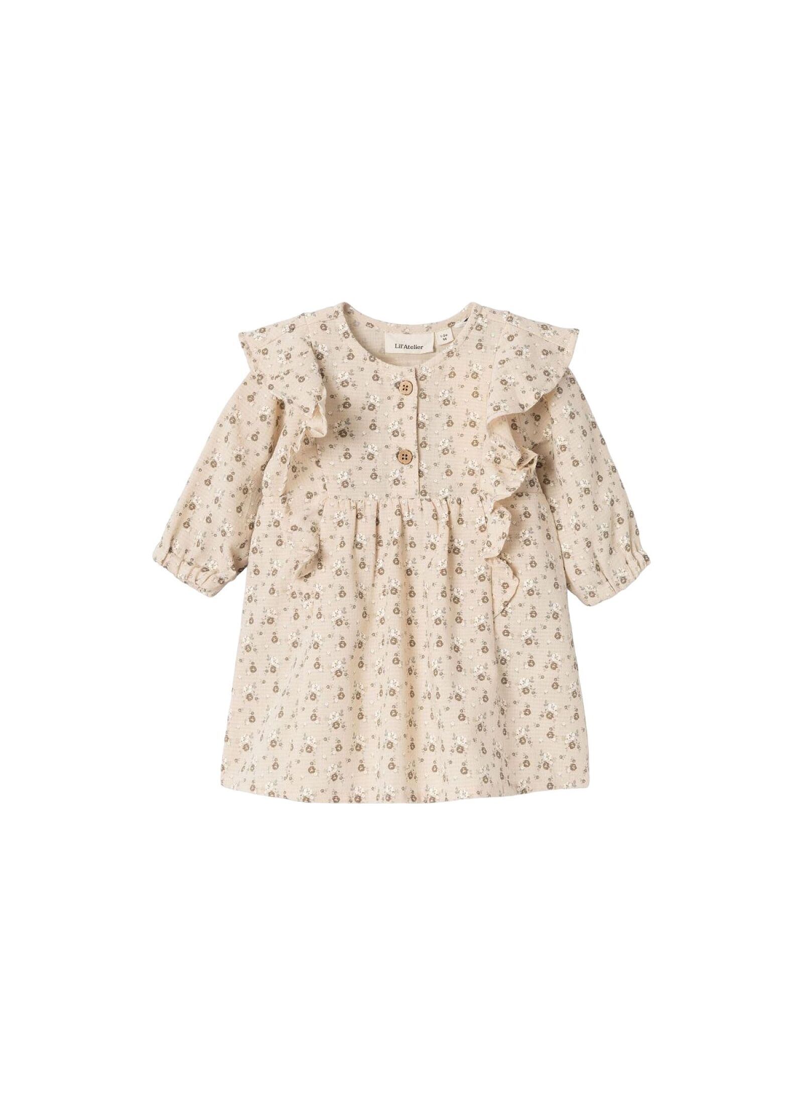 DRESS WITH RUFFLES FROM ORGANIC COTTON SHEERBLISS