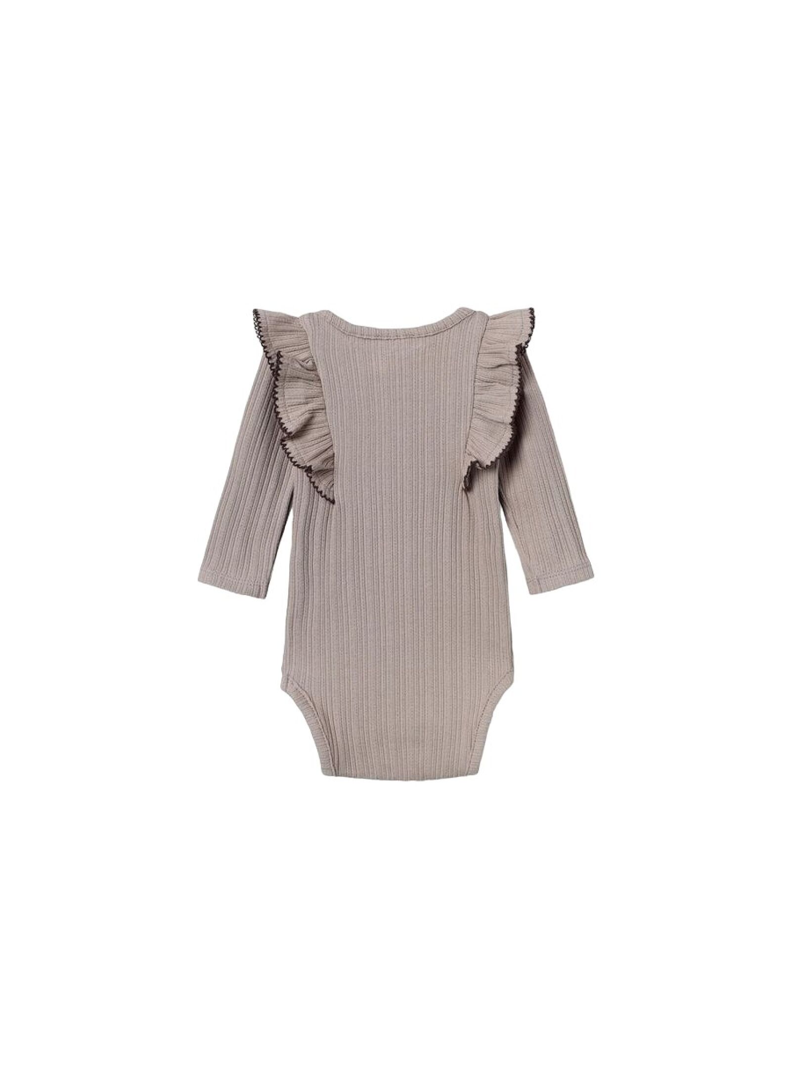 LONGSLEEVE BODY WITH RUFFLES ETHEREA