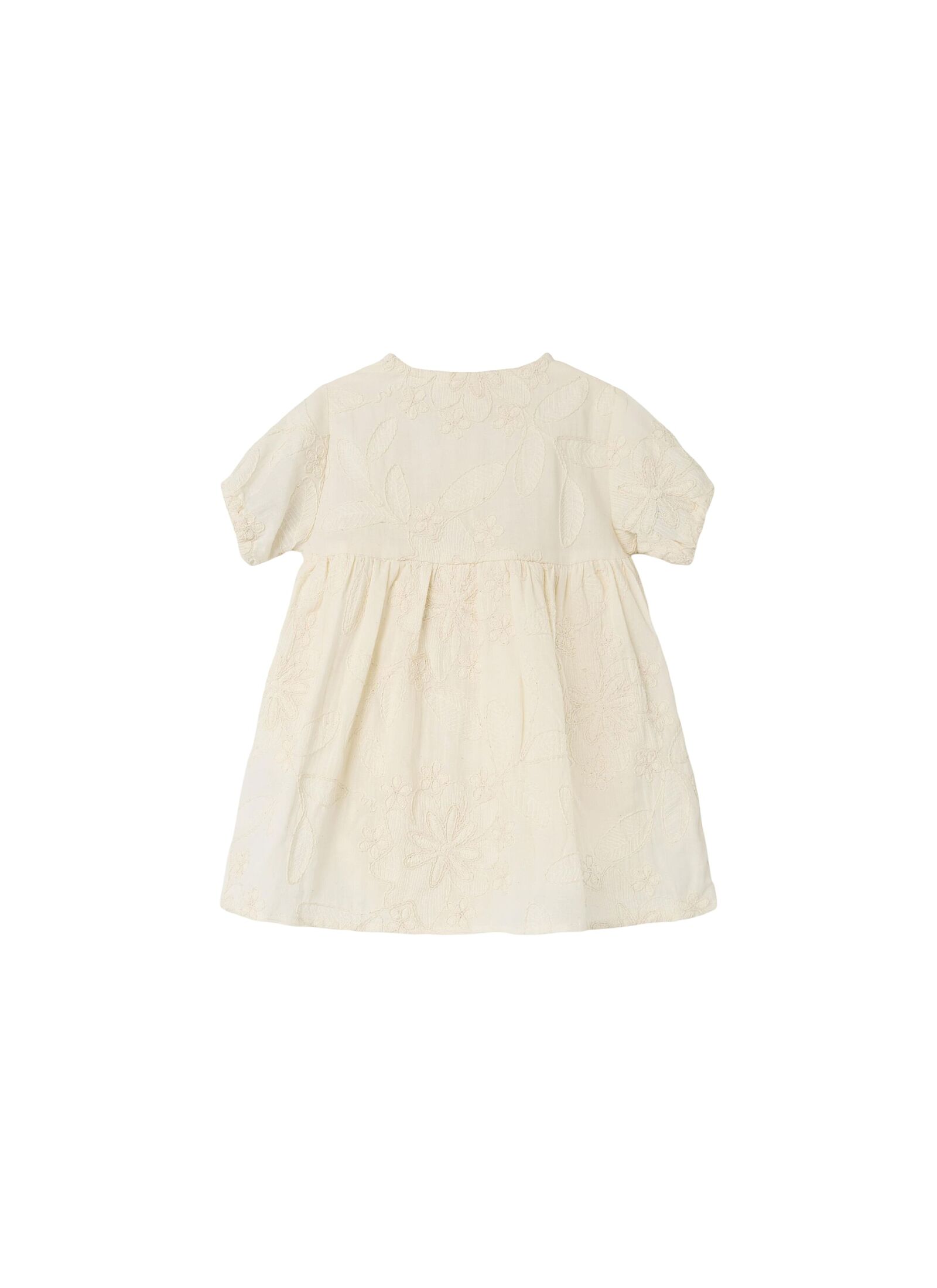 DRESS WITH EMBROIDERY FROM ORGANIC COTTON TURTLEDOVE