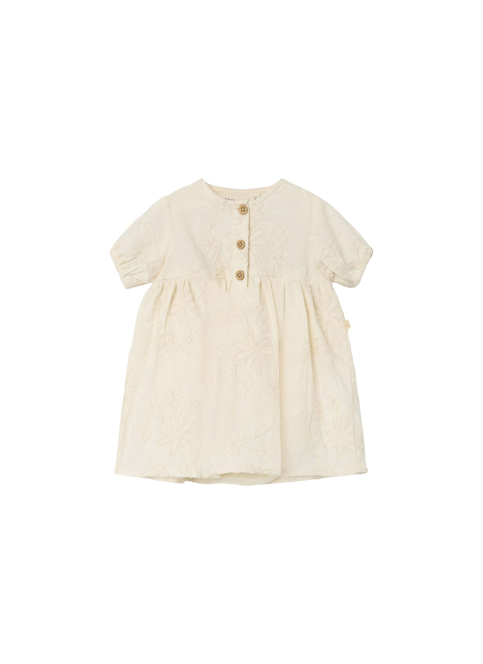 DRESS WITH EMBROIDERY FROM ORGANIC COTTON TURTLEDOVE