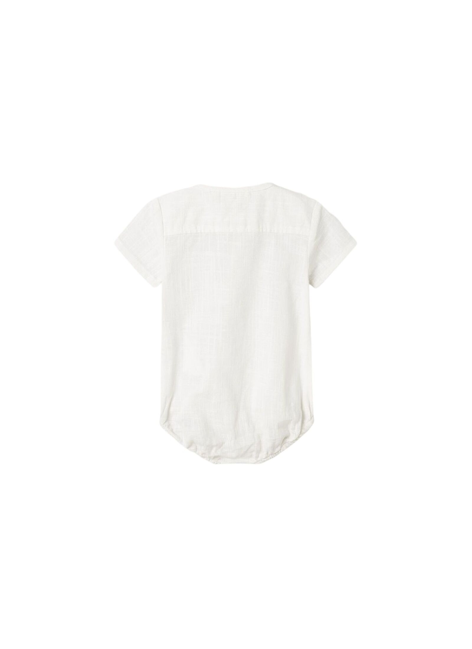 ORGANIC COTTON SHORT SLEEVE BODYSUIT COCONUT MILK