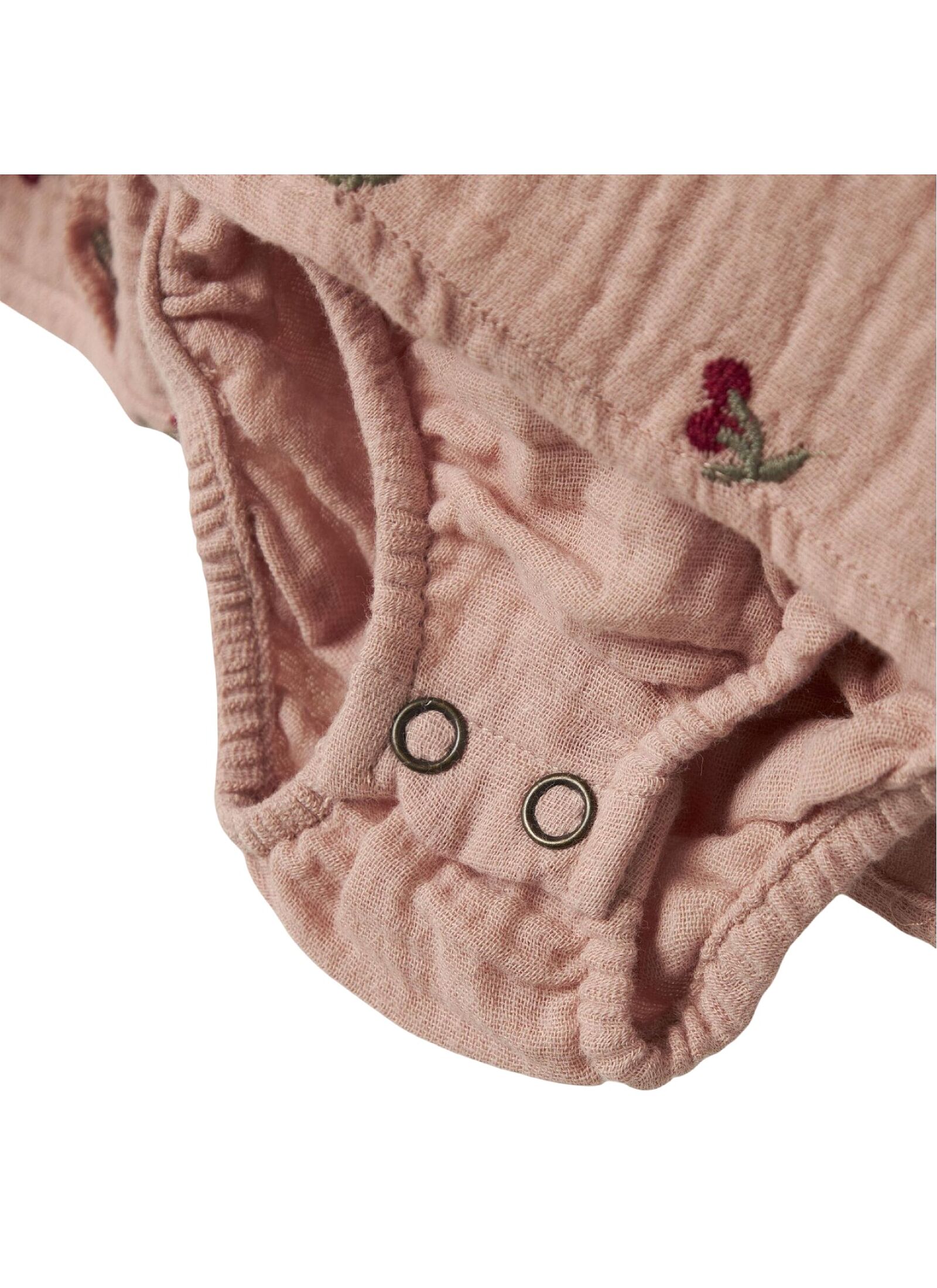 DRESS WITH RUFFLES PEACH BLUSH