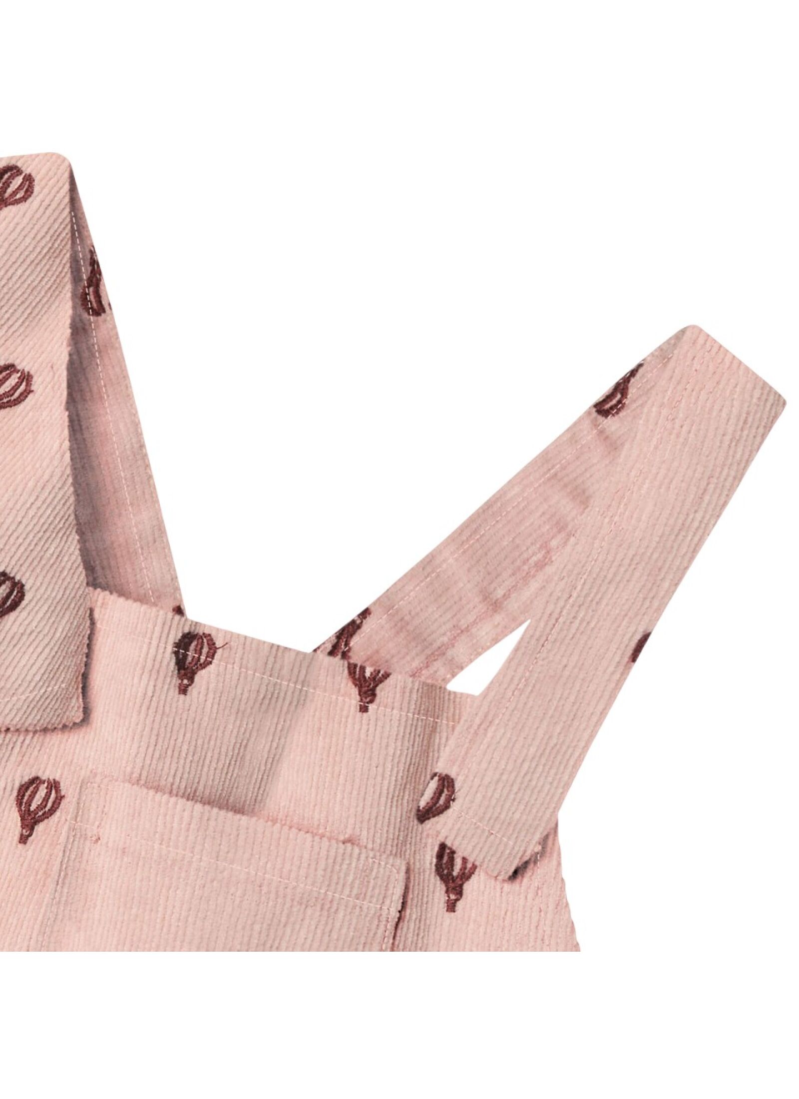 ORGANIC COTTON CORDUROY DRESS CAMEO ROSE