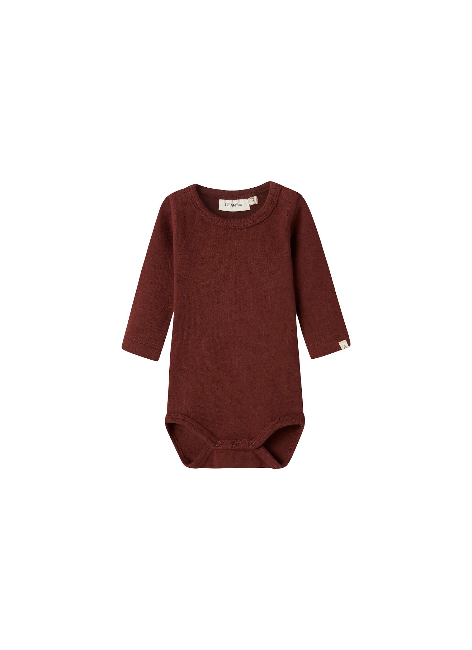 ORGANIC COTTON LONGSLEEVE BODY CHOCOLATE