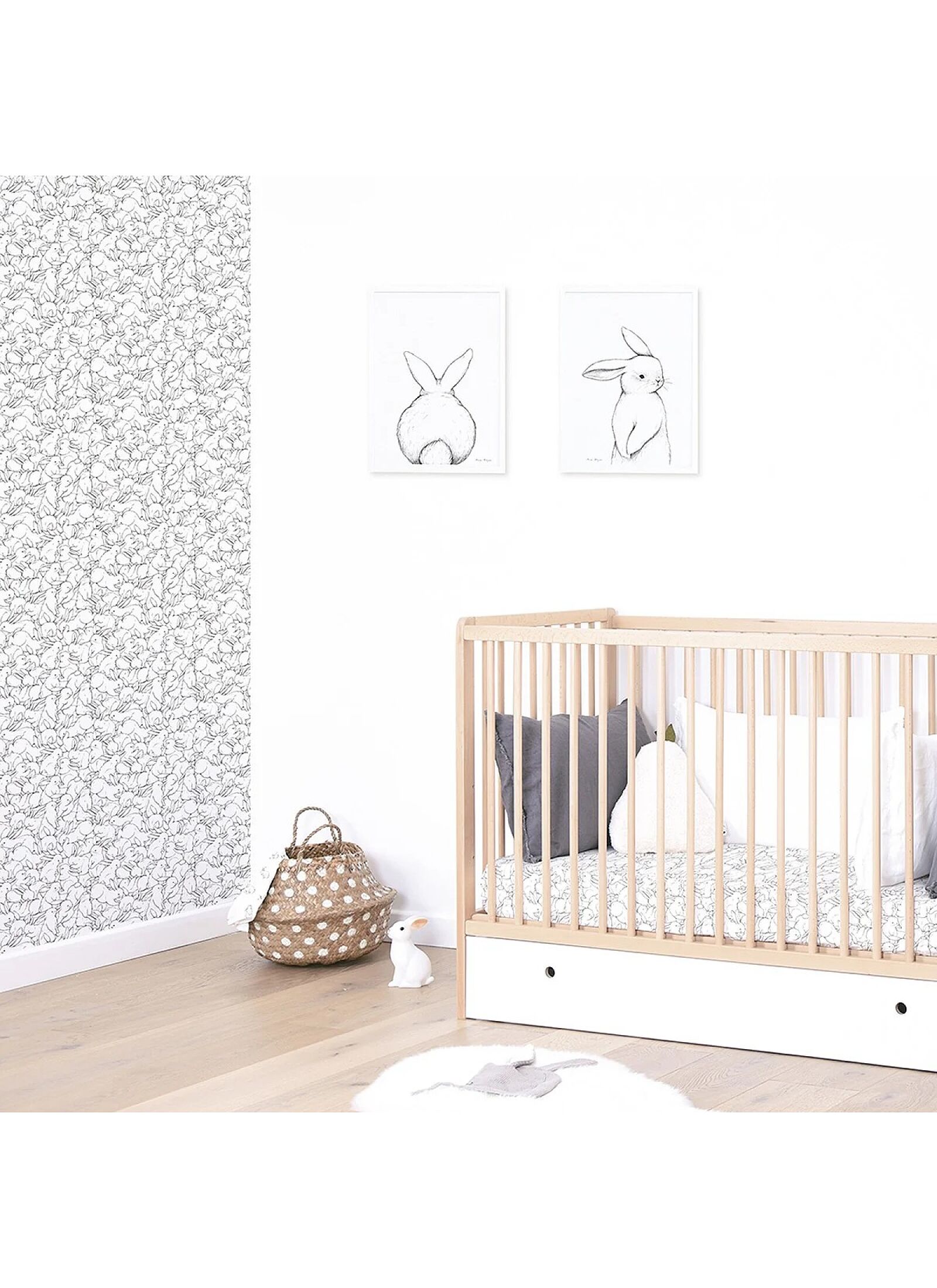 PRINT WITH FRAME LAPIN BACK