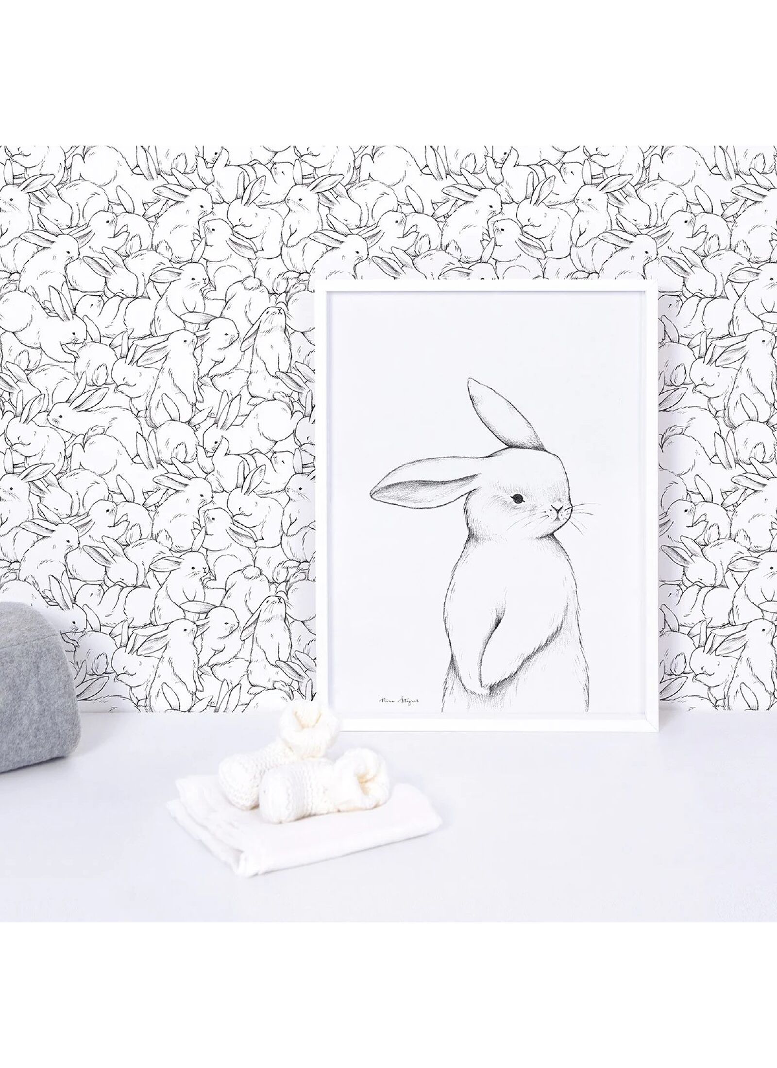 PRINT WITH FRAME LAPIN