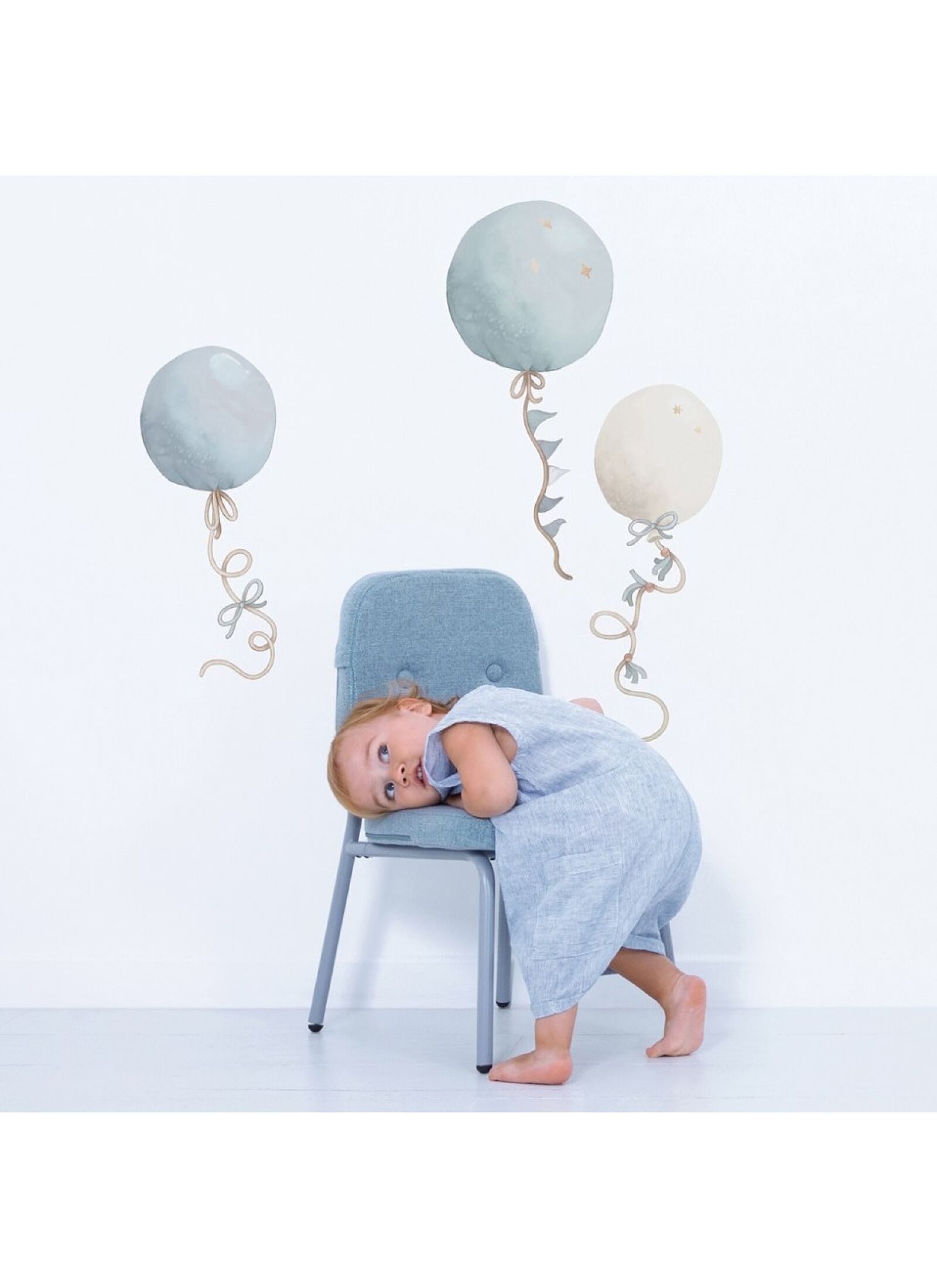 WALL STICKERS BALOONS BLEU