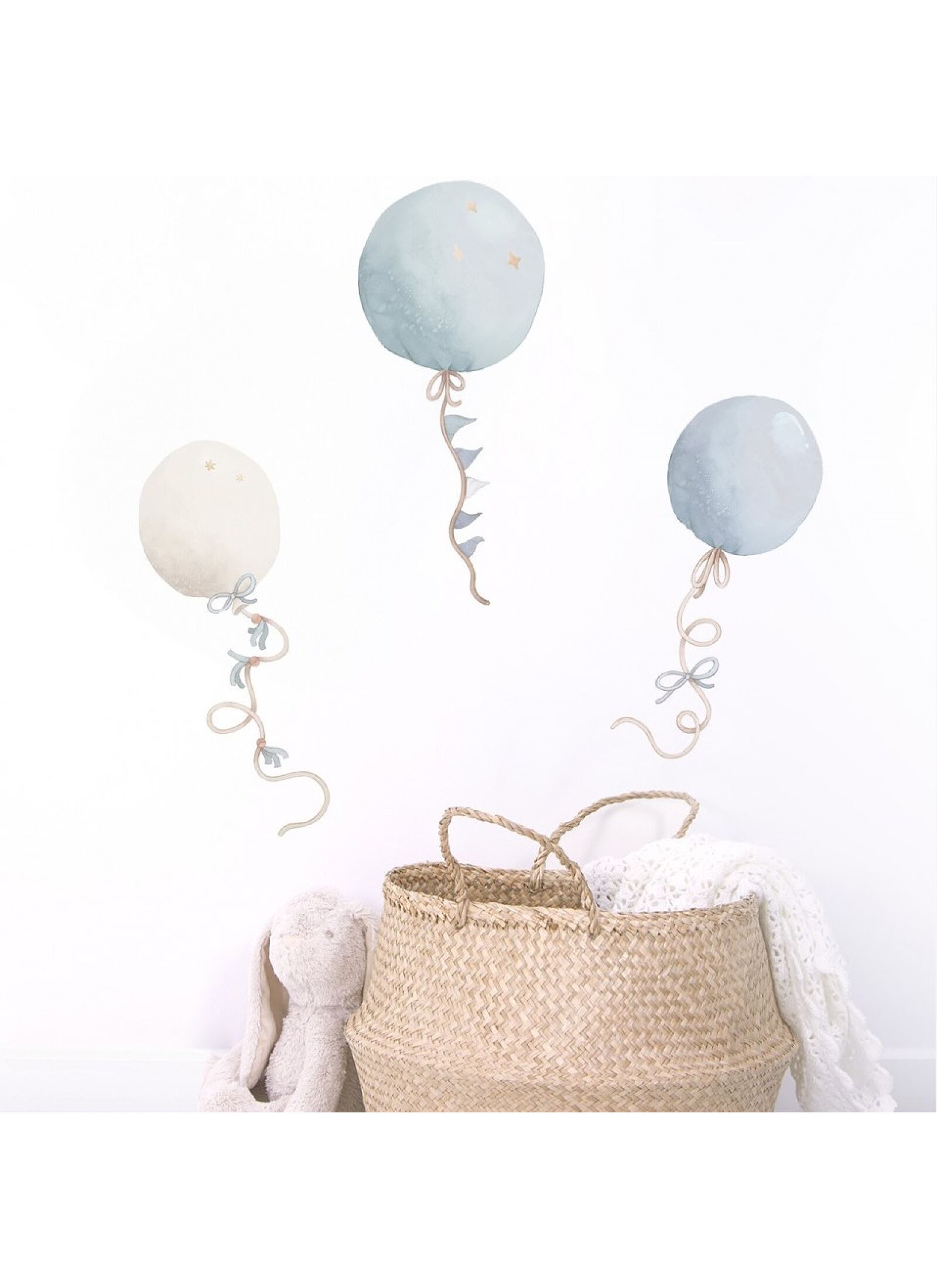 WALL STICKERS BALOONS BLEU