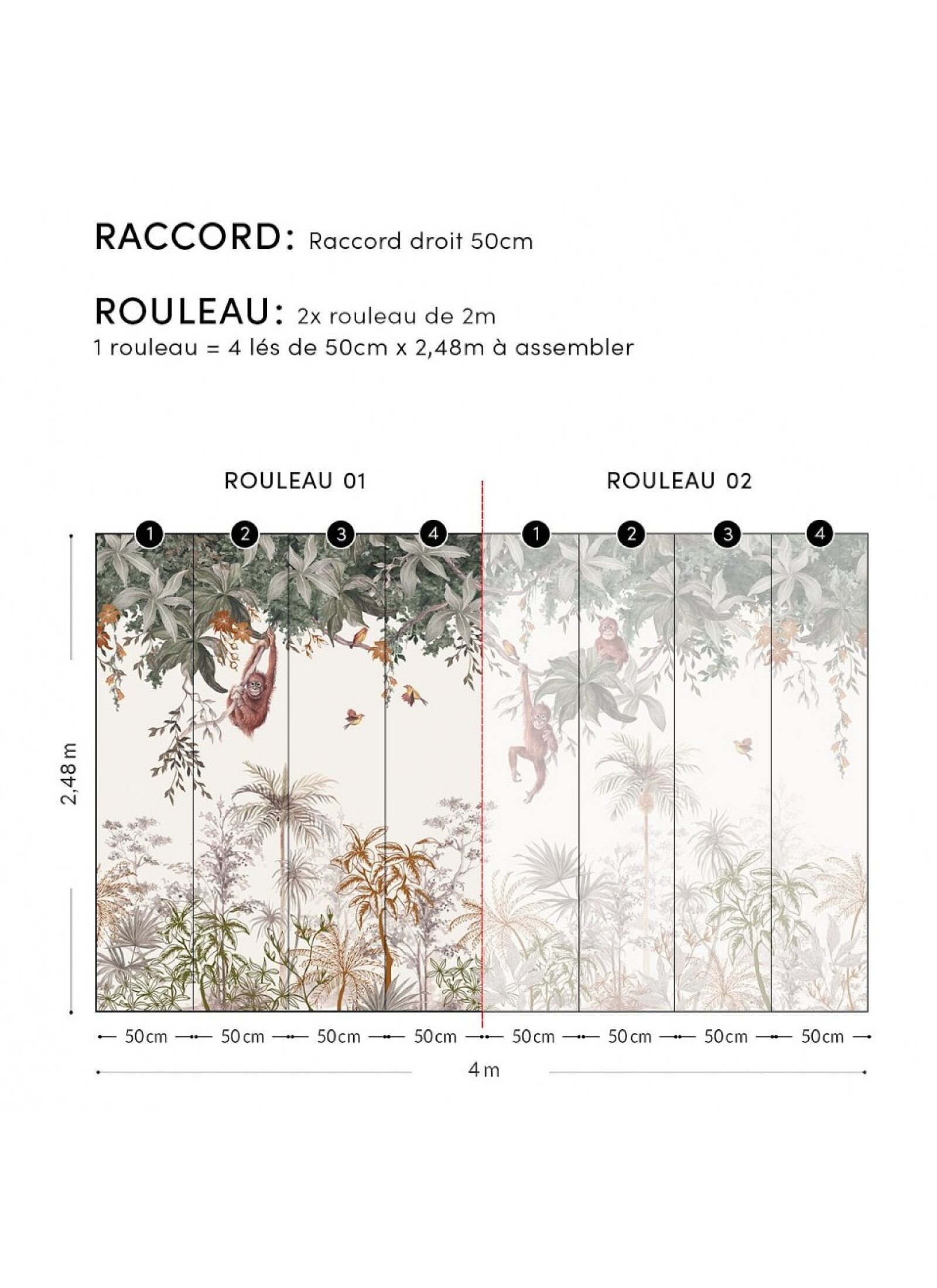 PANORAMIC WALLPAPER THE MONKEYS