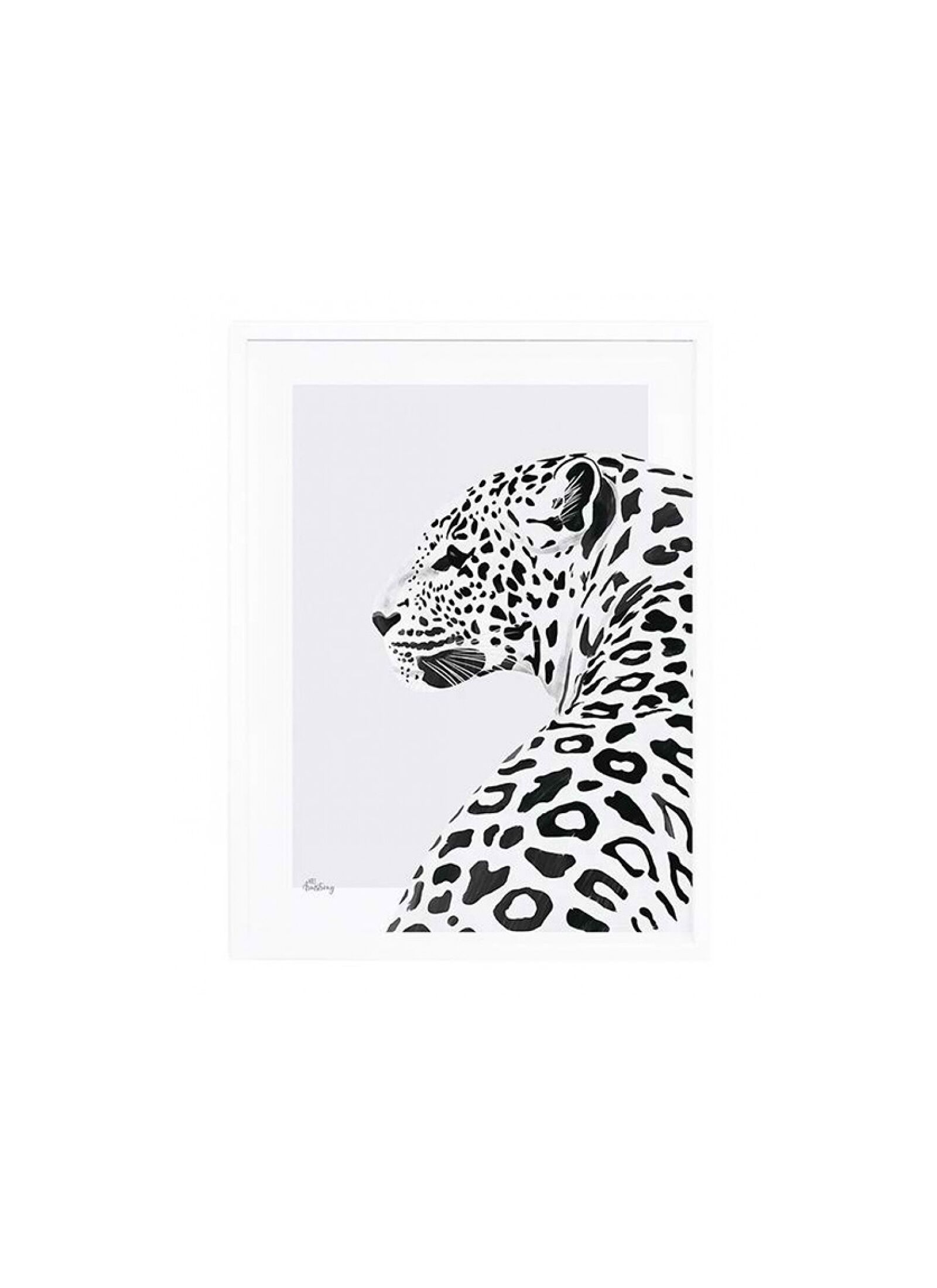 PRINT WITH FRAME LEOPARD