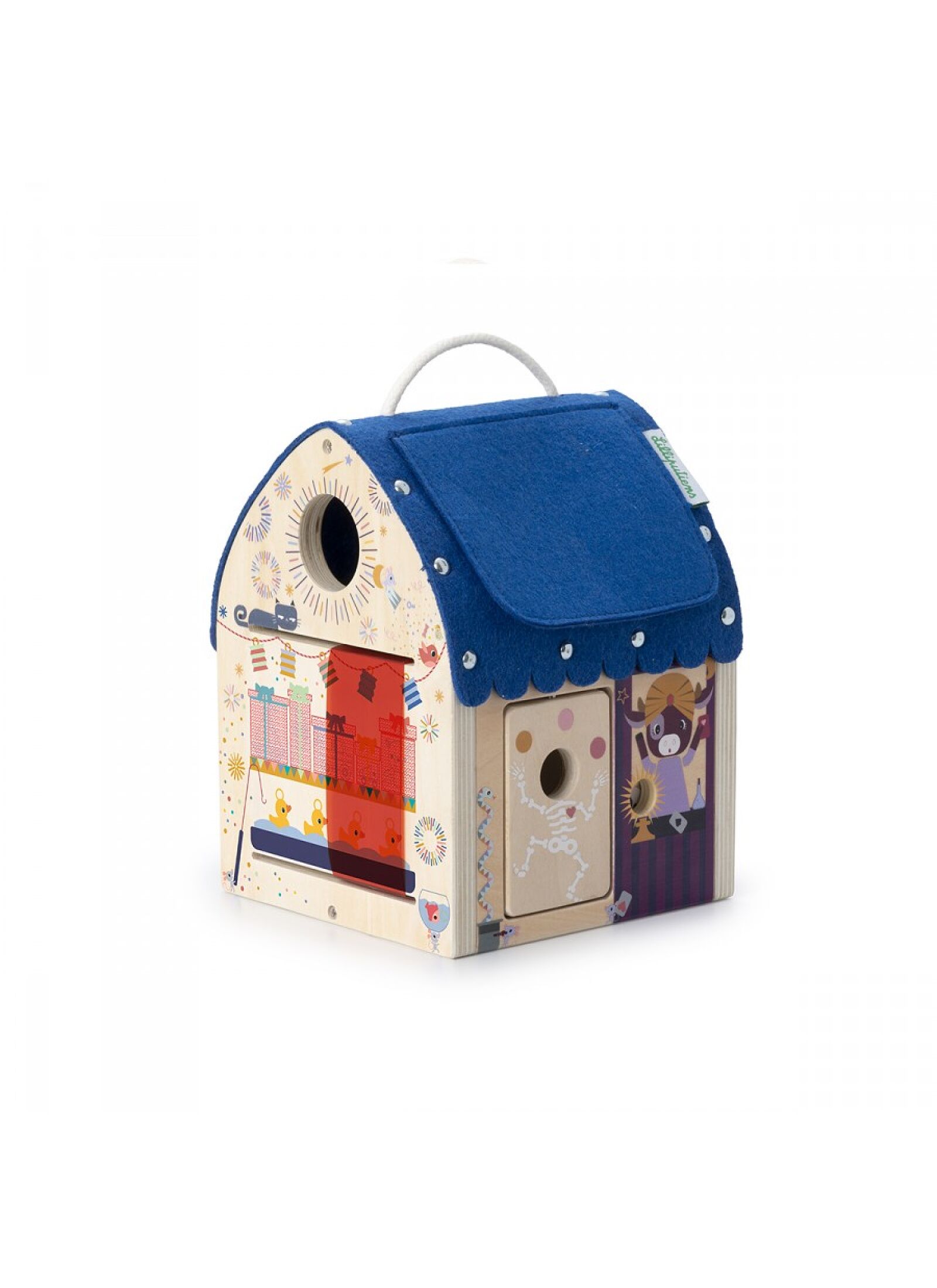 WOODEN ILLUTIONIST'S DISCOVERY HOUSE