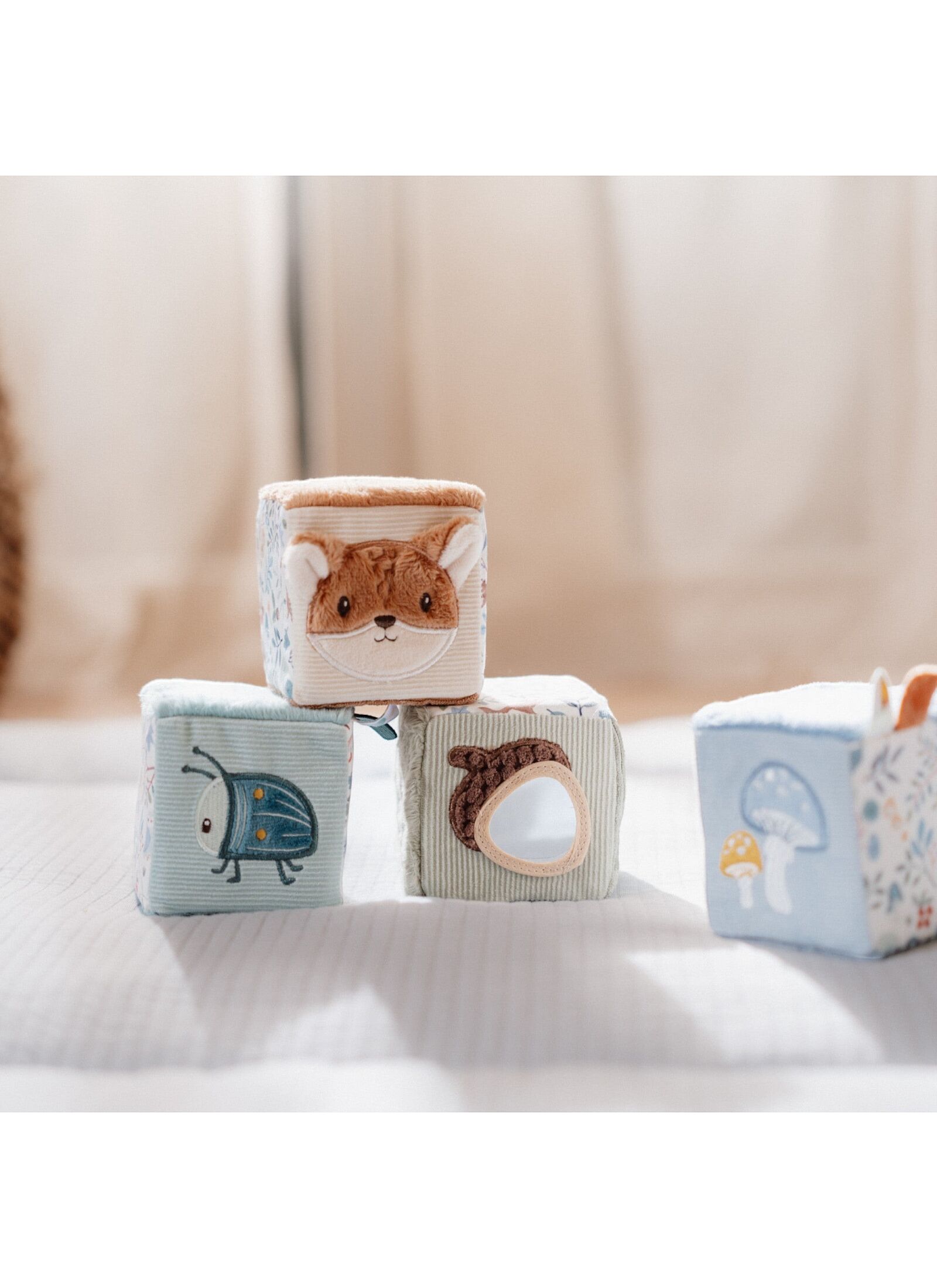 SET OF SOFT ACTIVITY CUBES FOREST FRIENDS