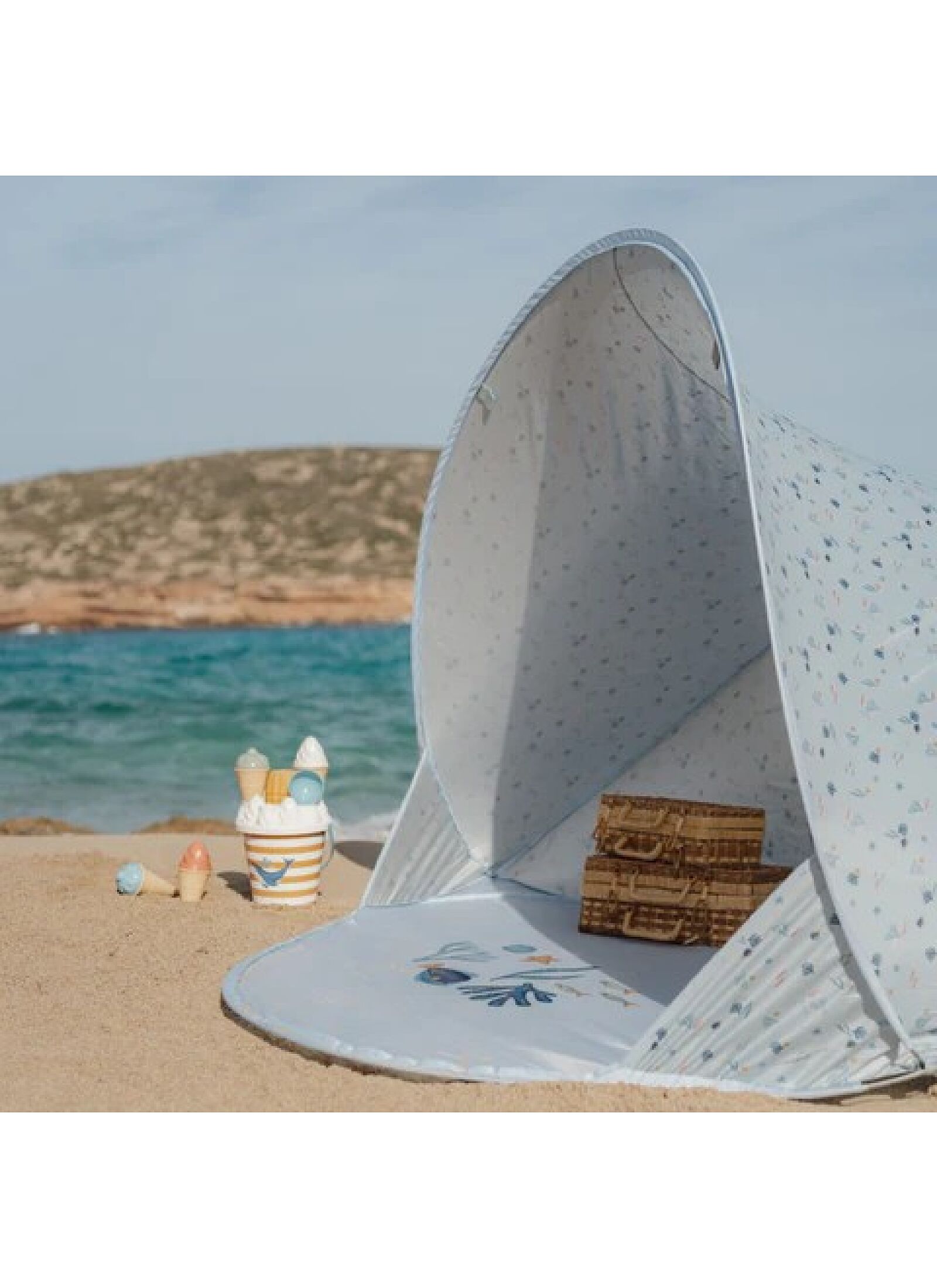 BABY BEACH TENT OCEAN DREAMS BLUE