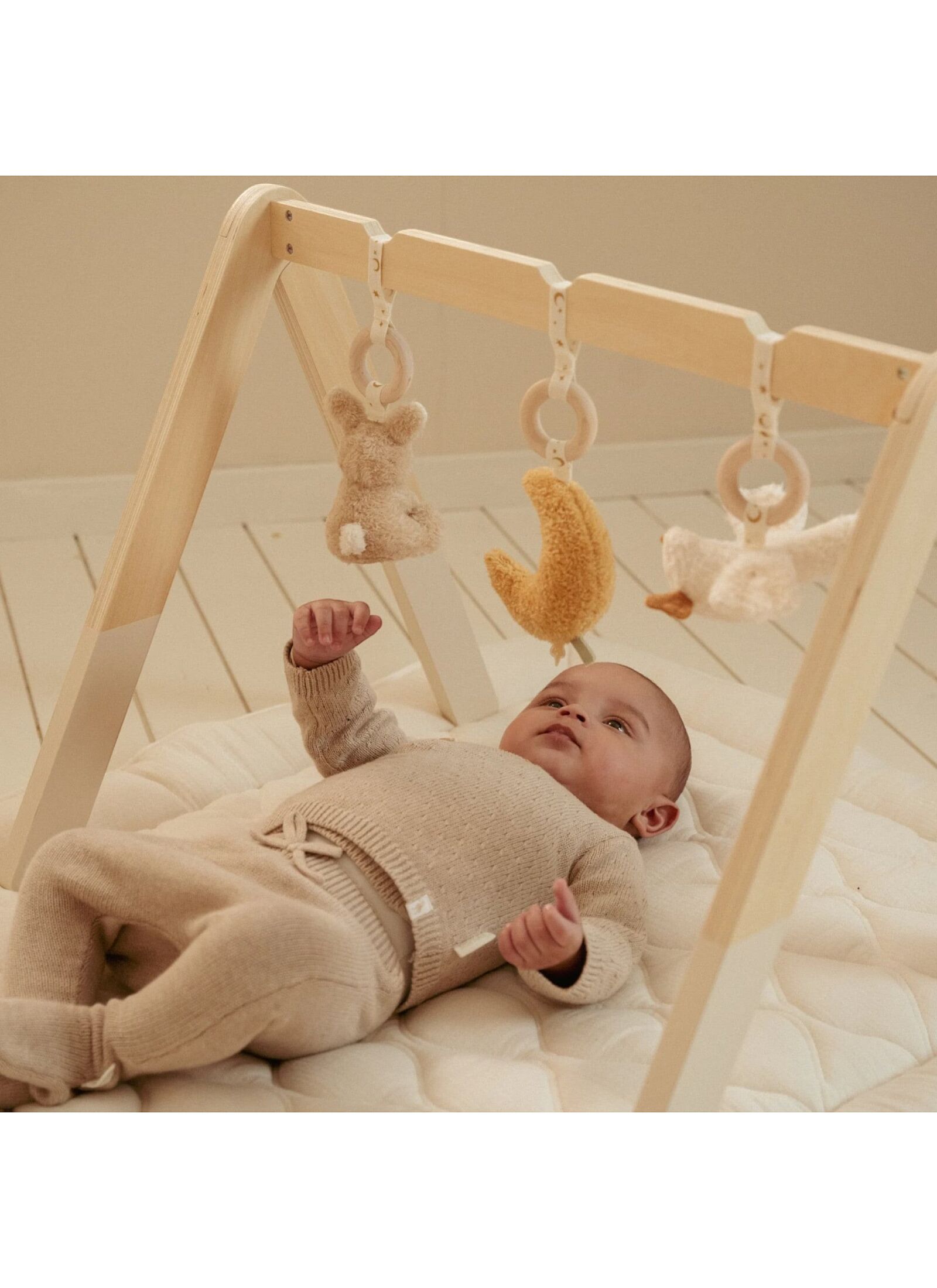 WOODEN BABY GYM NEWBORN NATURALS