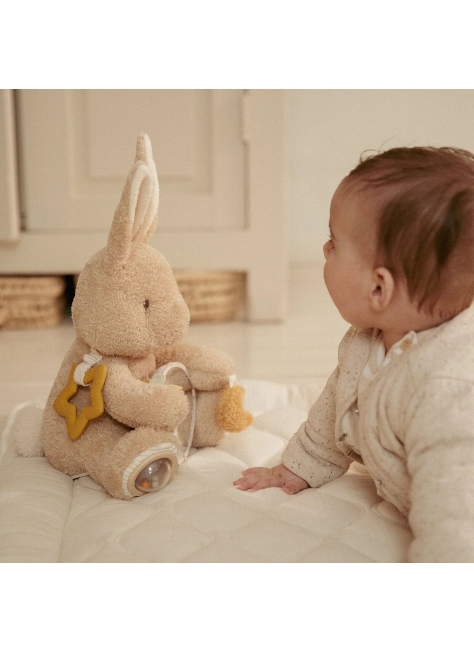 SOFT ACTIVITY TOY BABY BUNNY