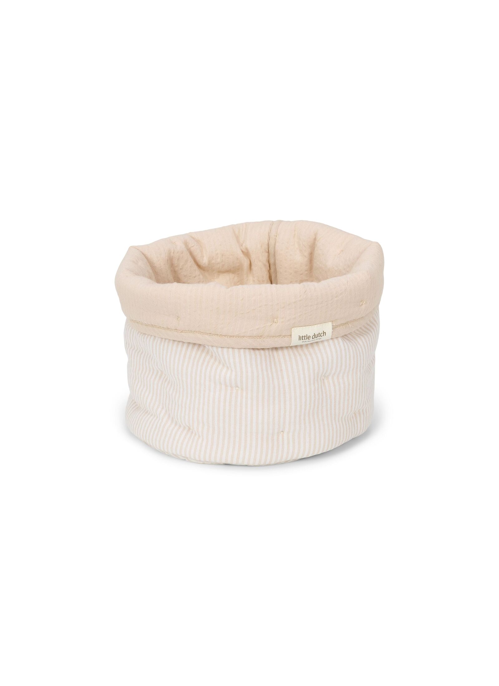 STORAGE BASKET PURE SOFT BEIGE STRIPES