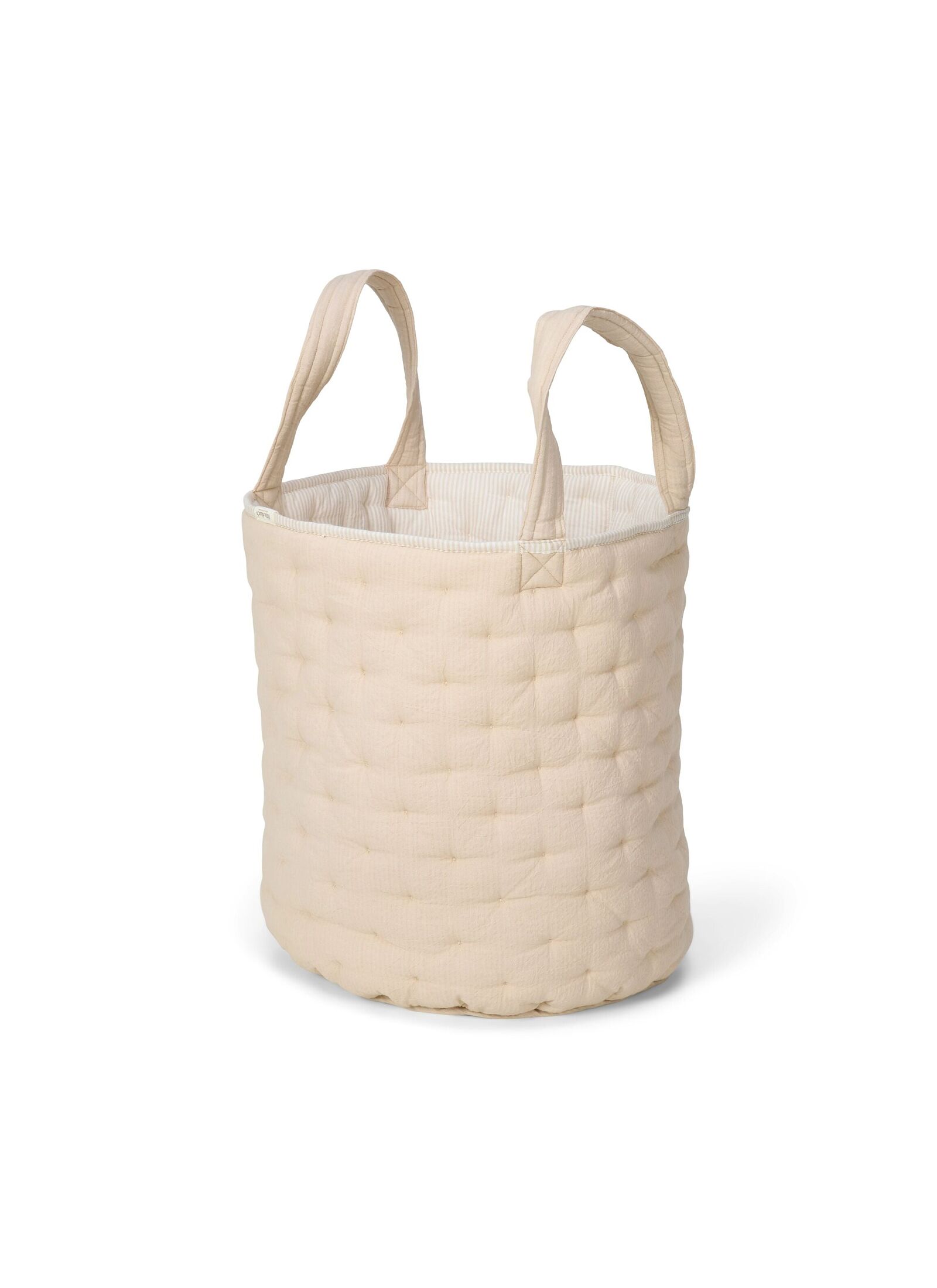 BASKET SAVANNA PURE SOFT BEIGE STRIPE
