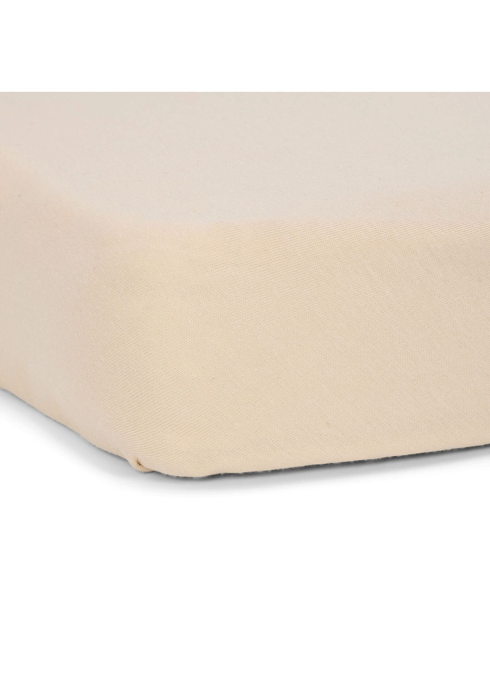 CRIB FITTED SHEET PURE SOFT BEIGE