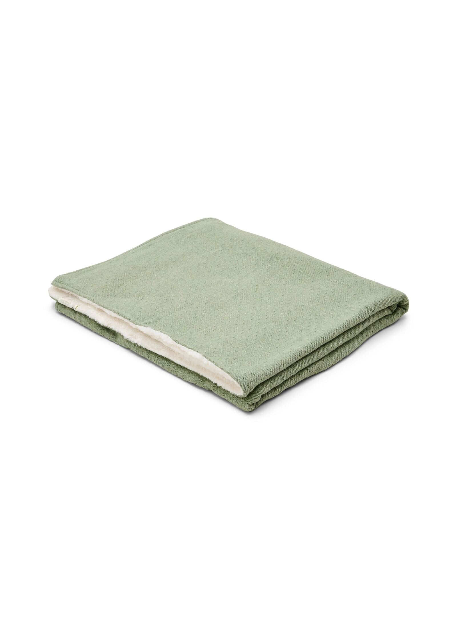 KNITTED CRADLE BLANKET (70X100) PURE SAGE