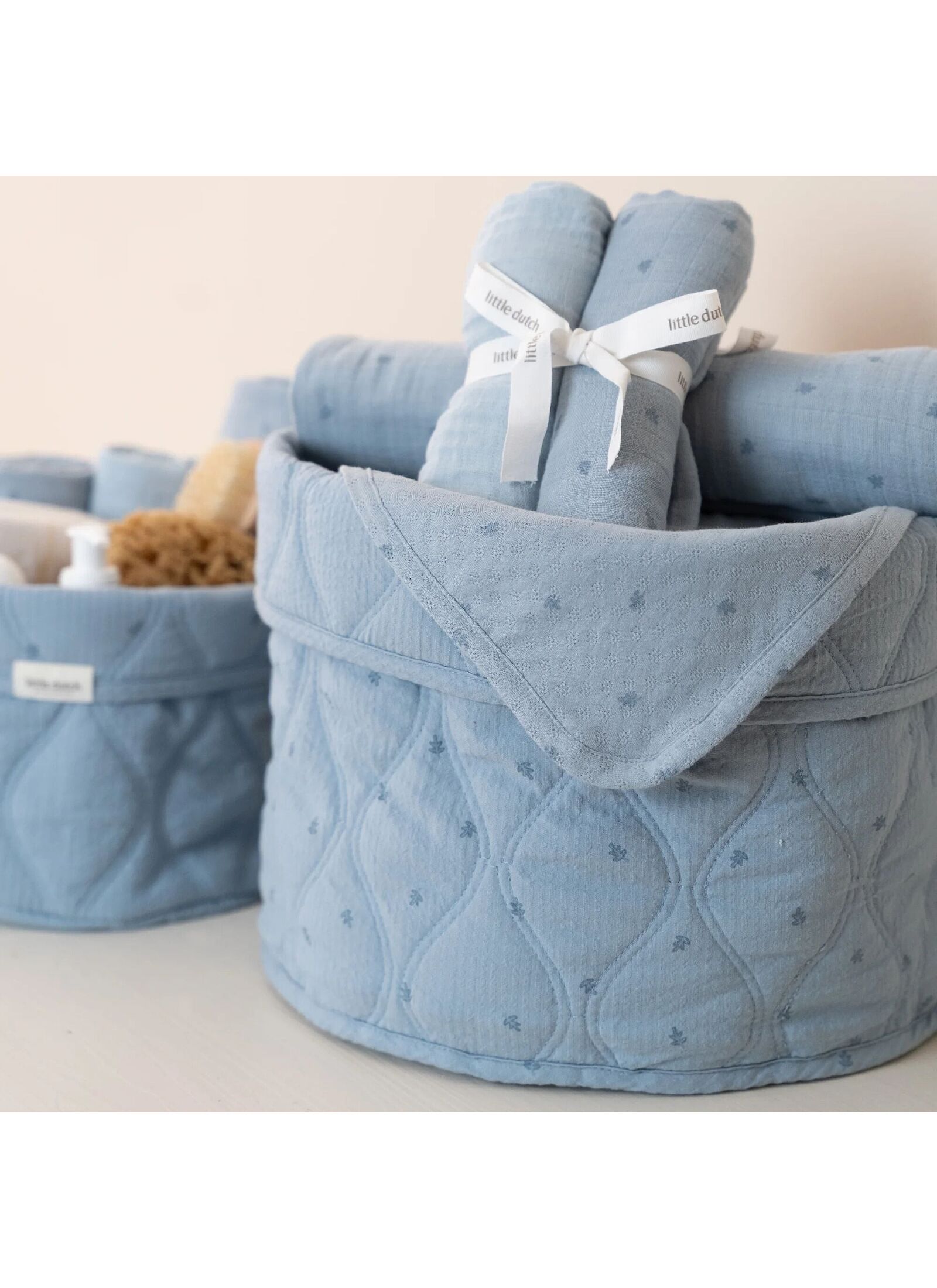 STORAGE BASKET PURE DENIM BLUE