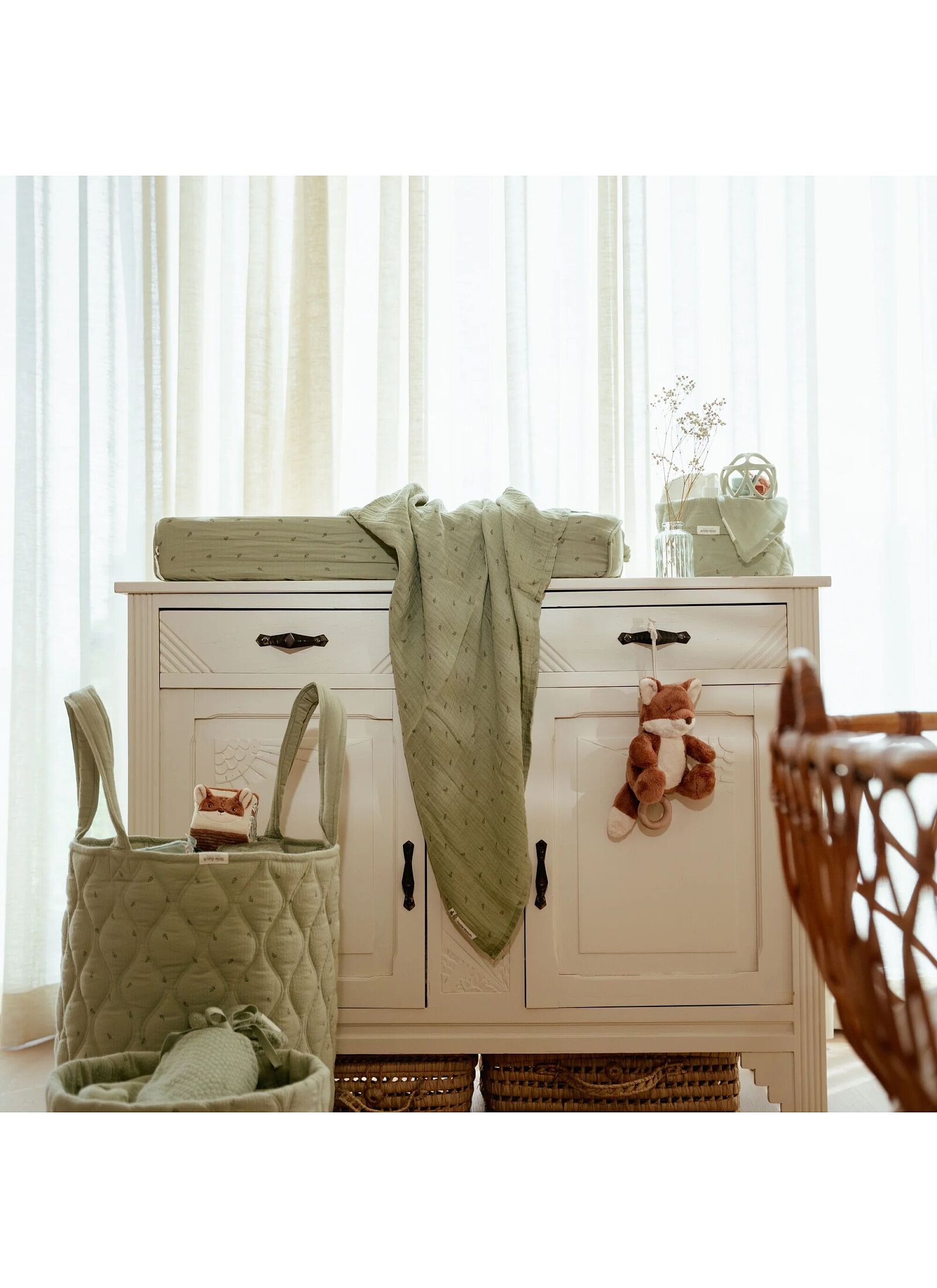 STORAGE BASKET PURE SAGE