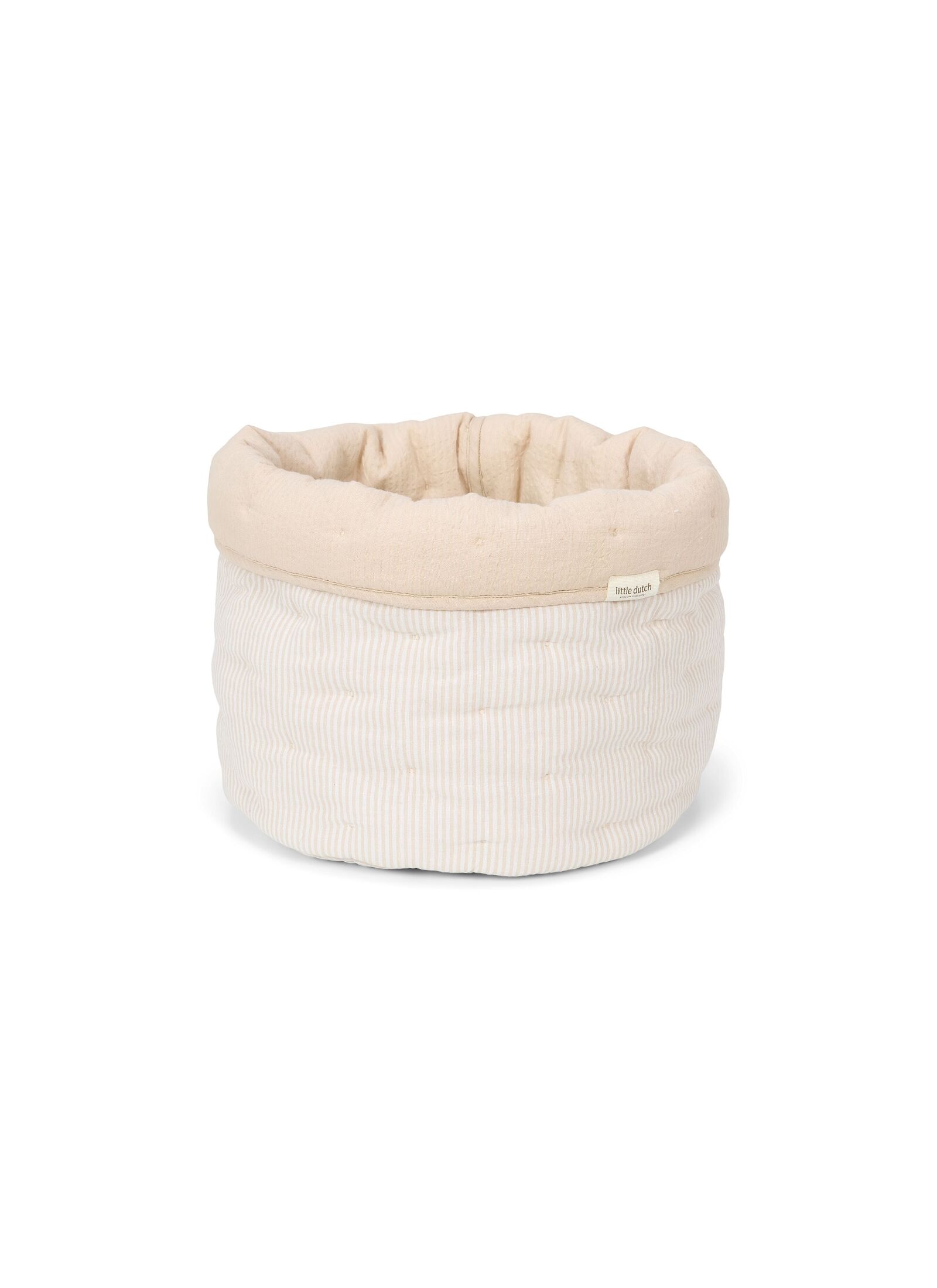 STORAGE BASKET PURE SOFT BEIGE STRIPES