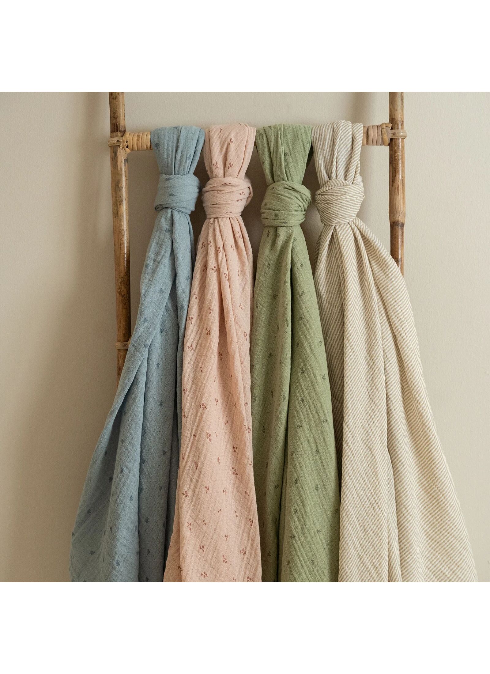 MUSLIN BLANKET (120X120) PURE SAGE