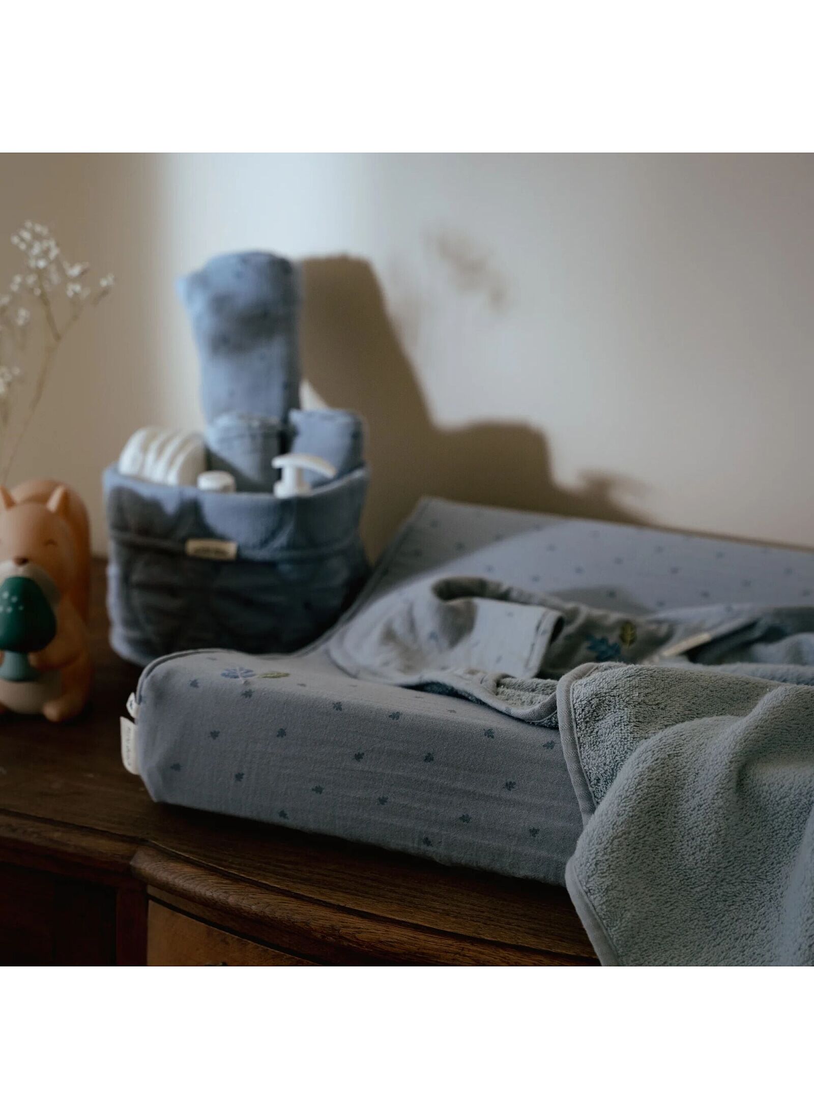 CHANGING COVER PURE DENIM BLUE