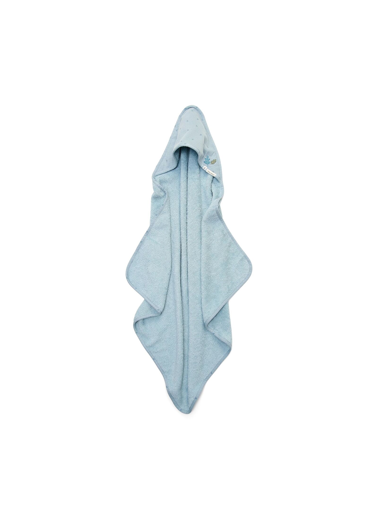 HOODED PURE DENIM BLUE