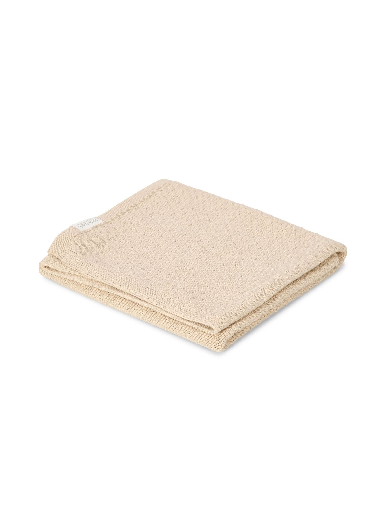 KNITTED CRADLE BLANKET (70X100) PURE SOFT BEIGE