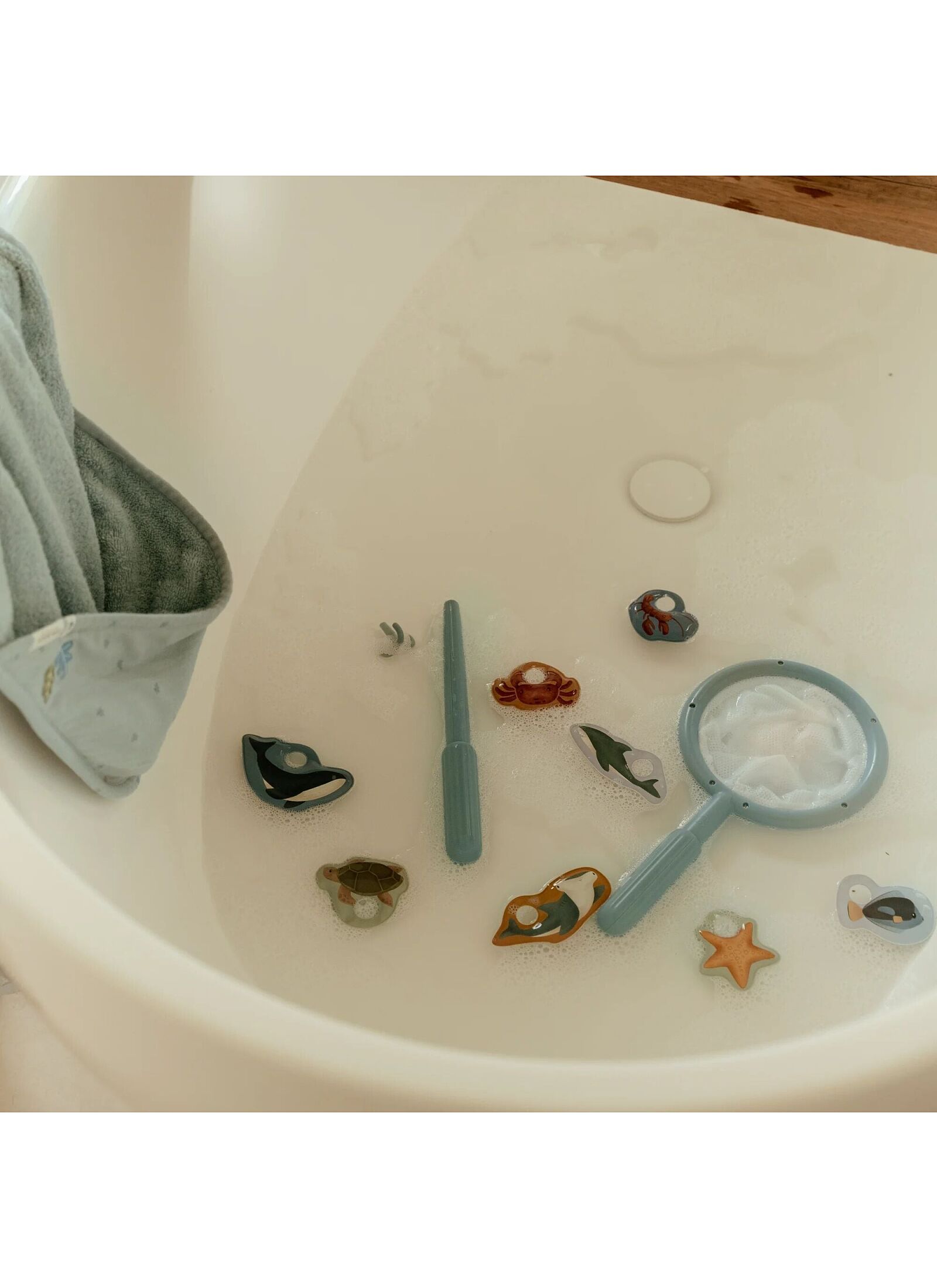 BATH TOY FISHING WITH LURE BLUE