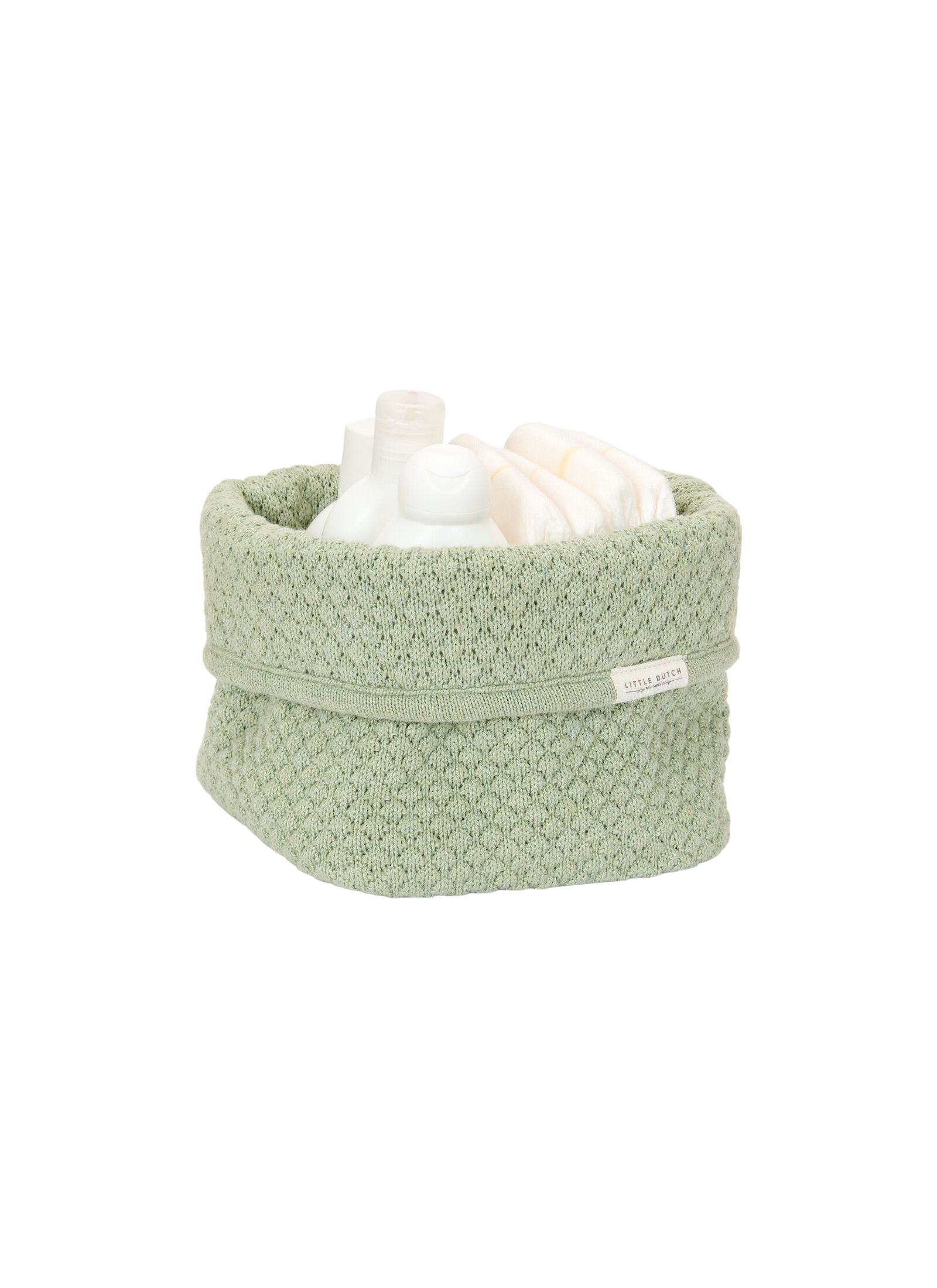 WICKER STORAGE BASKET PURE SAGE SMALL