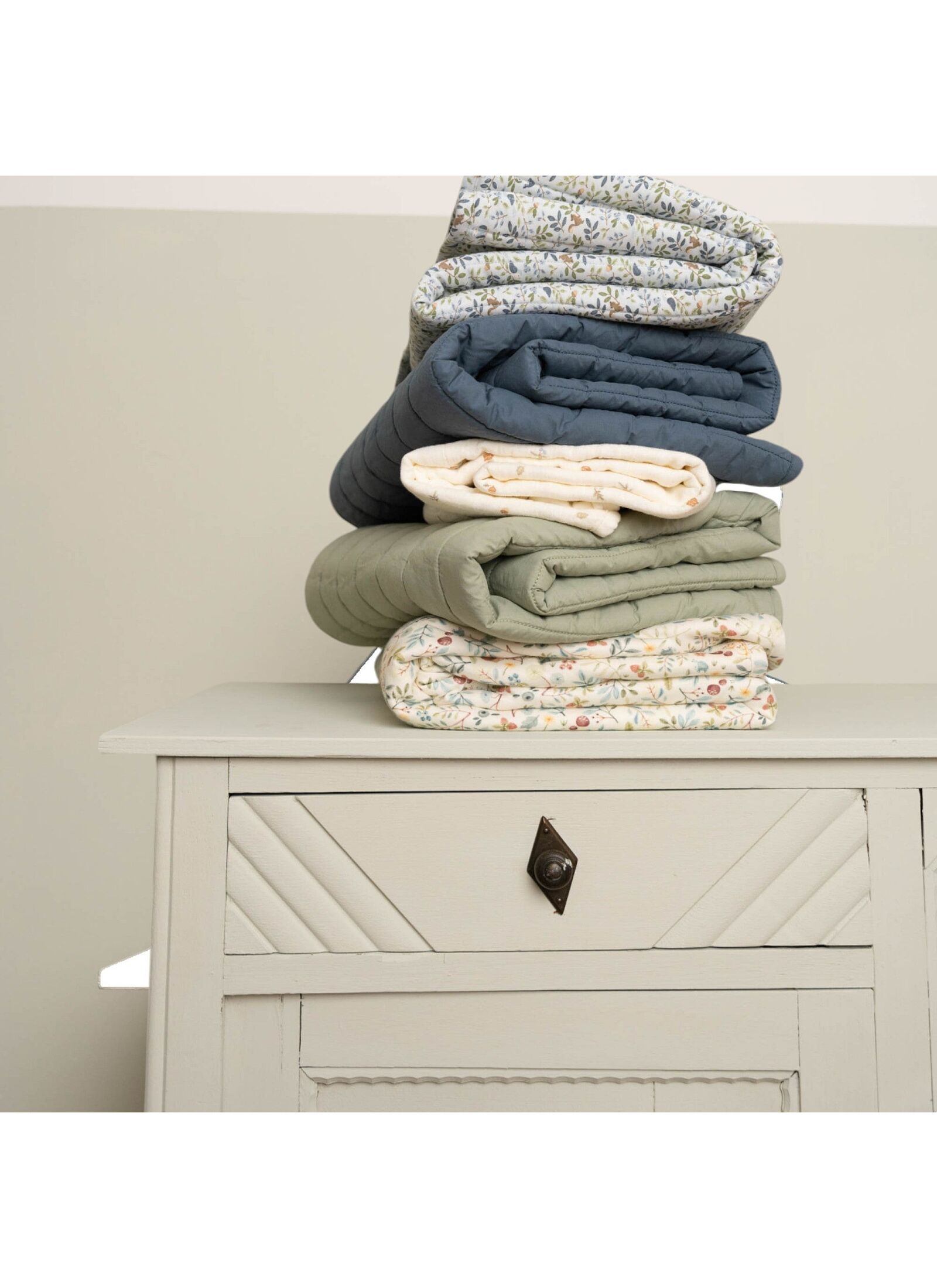 BABY DUVET 110X140 SAGE