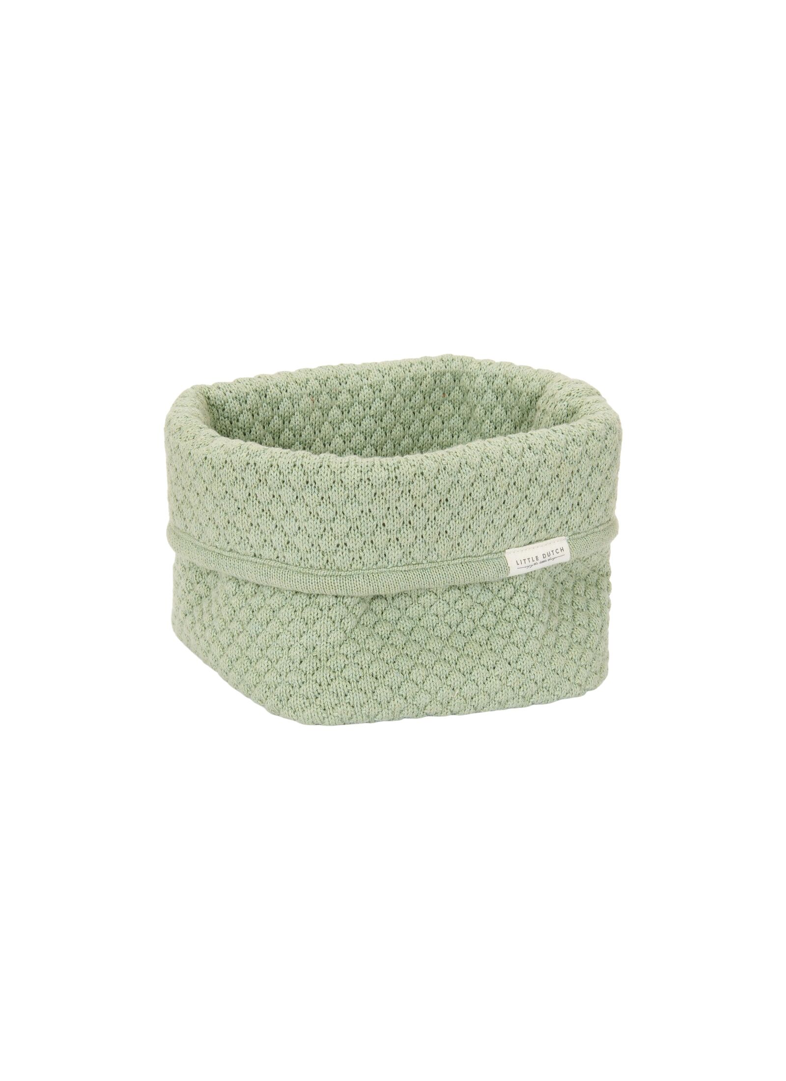 WICKER STORAGE BASKET PURE SAGE SMALL