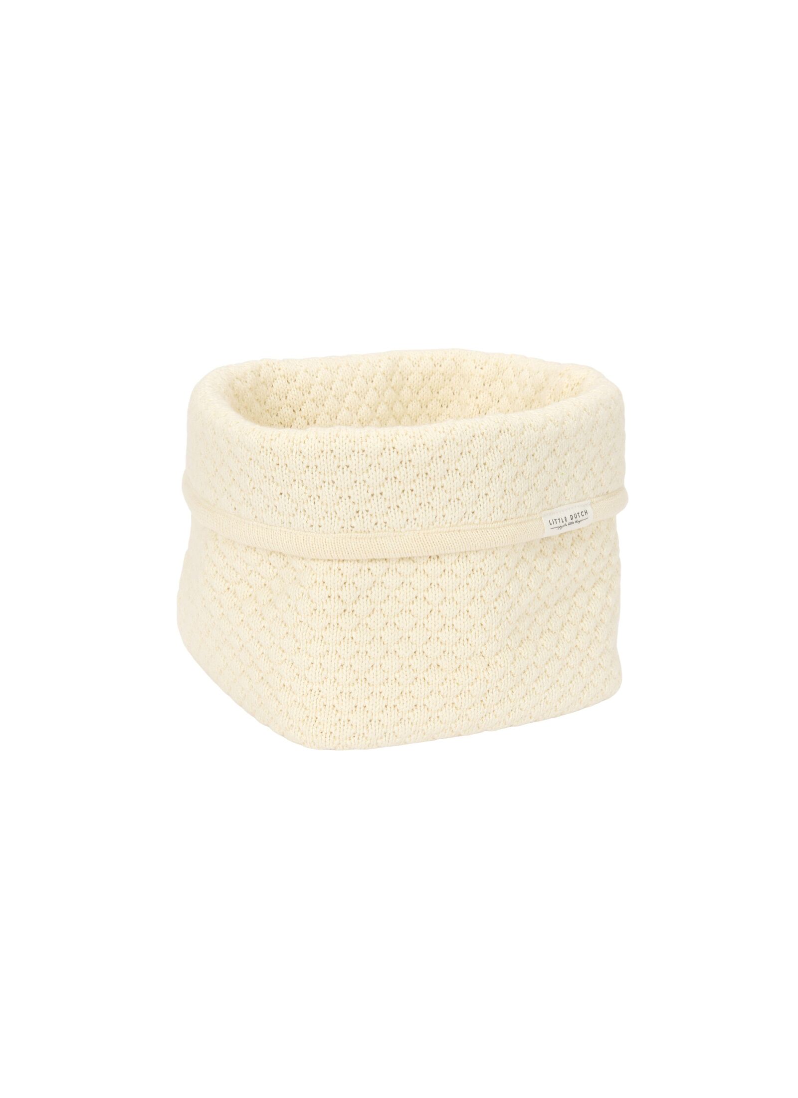 WICKER STORAGE BASKET PURE SOFT WHITE SMALL