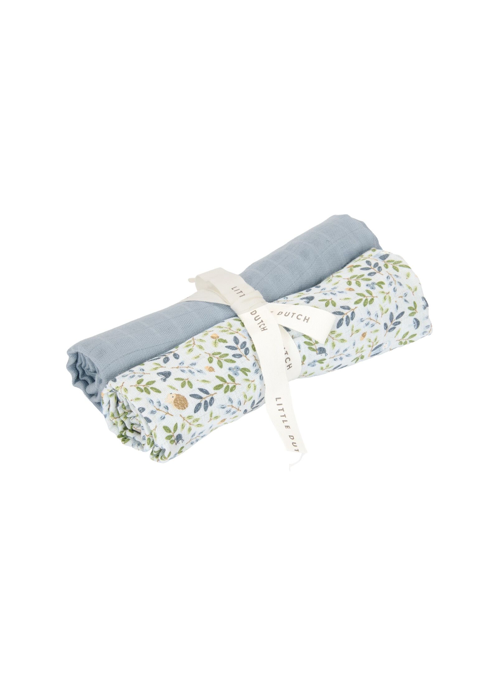 MUSLIN BLANKET (2PCS) FOREST ADVENTURE/DENIM BLUE