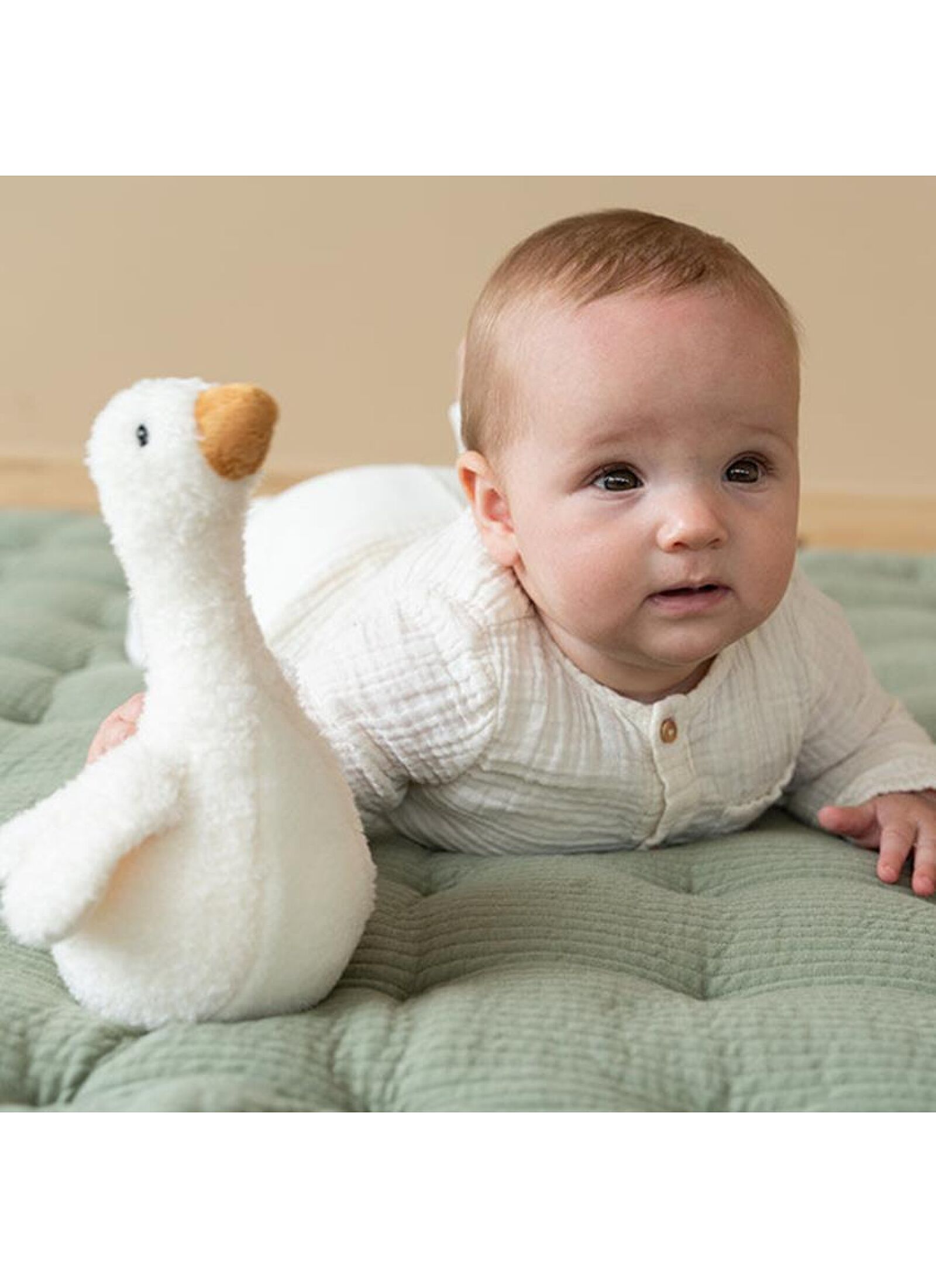 SOFT TOY TUMBLER LITTLE GOOSE