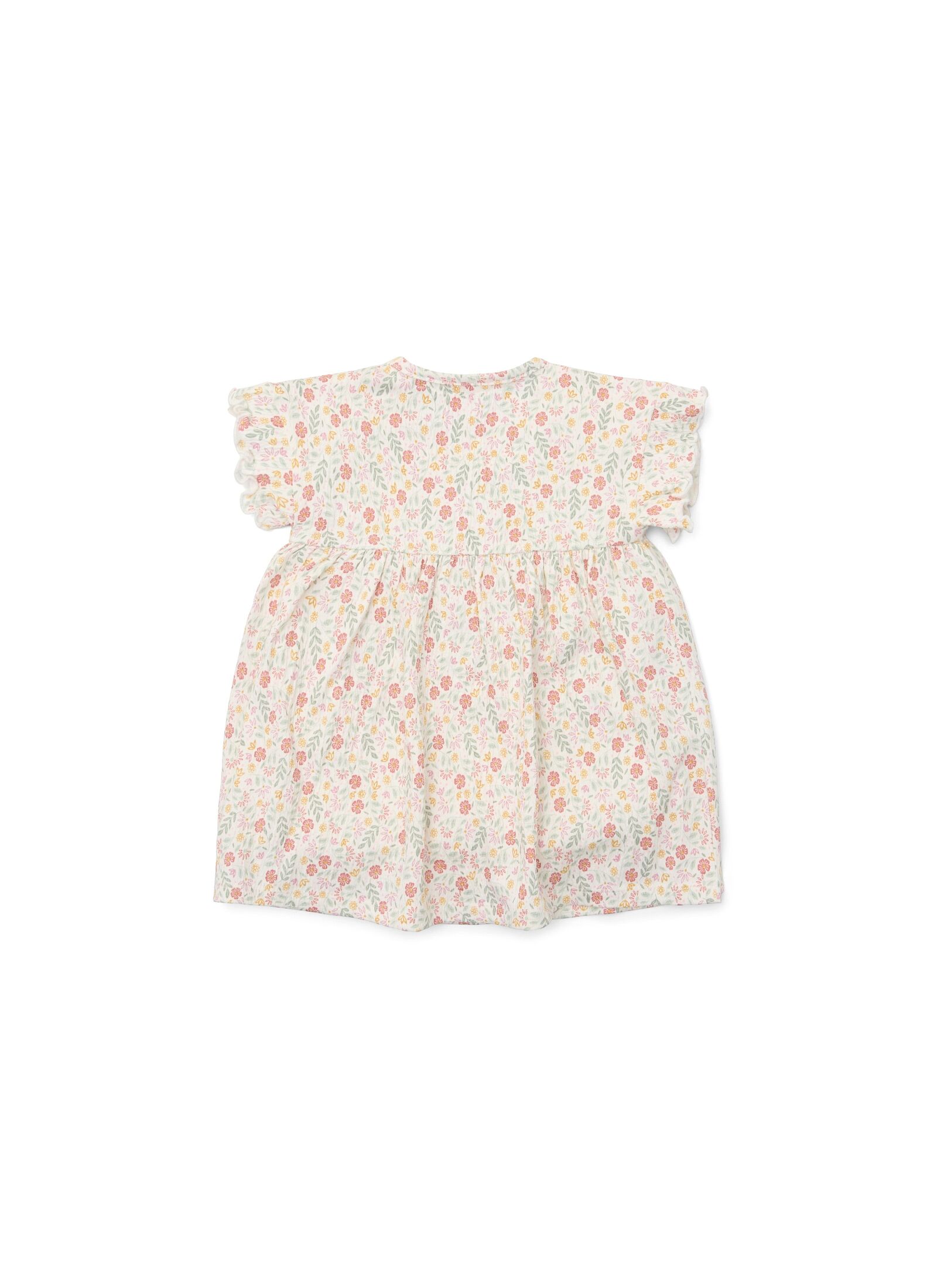 SHORT-SLEEVED ORGANIC DRESS CREME