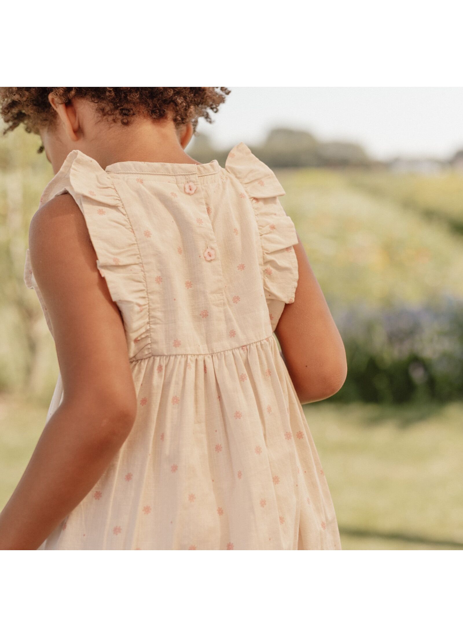 DRESS SLEEVELESS FROM ORGANIC COTTON SAND