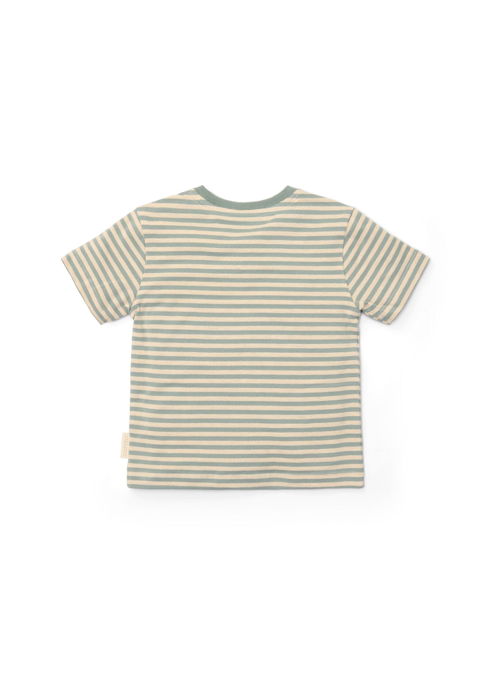 SHORTSLEEVE T-SHIRT FROM ORGANIC COTTON FOREST GREEN STRIPE