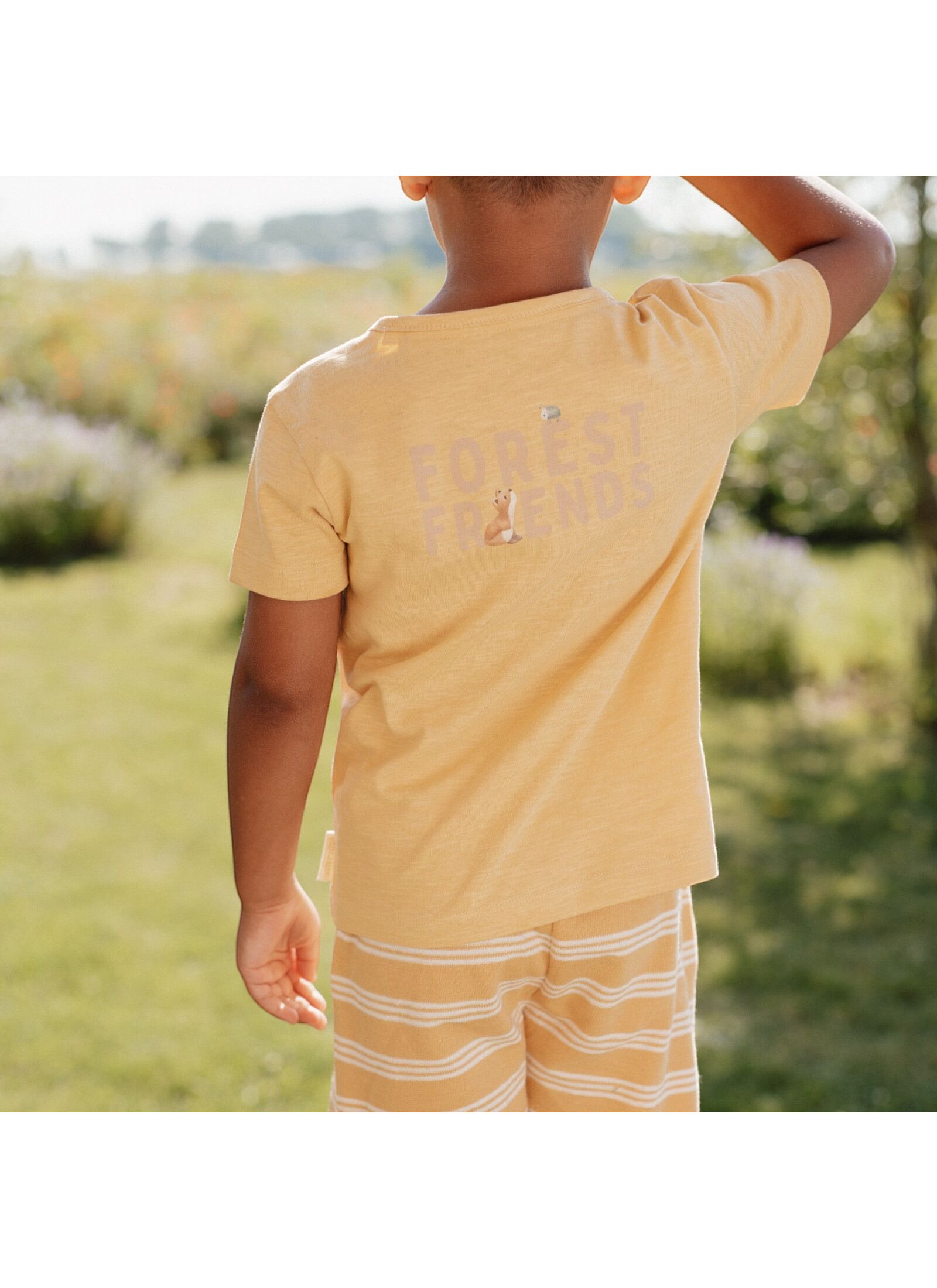 SHORTSLEEVE T-SHIRT FROM ORGANIC COTTON YELLOW