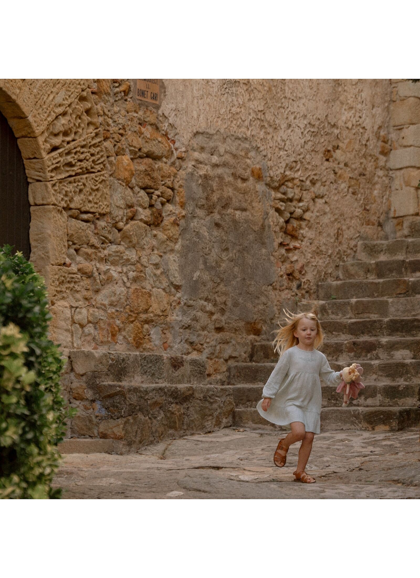 LONGSLEEVE DRESS FROM ORGANIC COTTON FAIRY MINT
