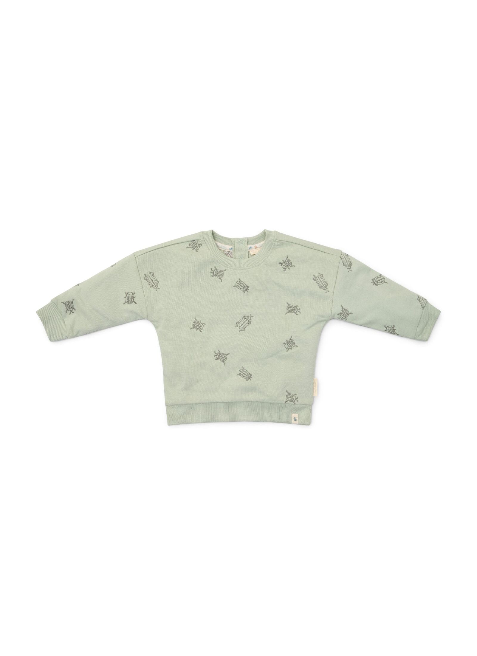 ORGANIC COTTON SWEATSHIRT FOREST MINT BUGS