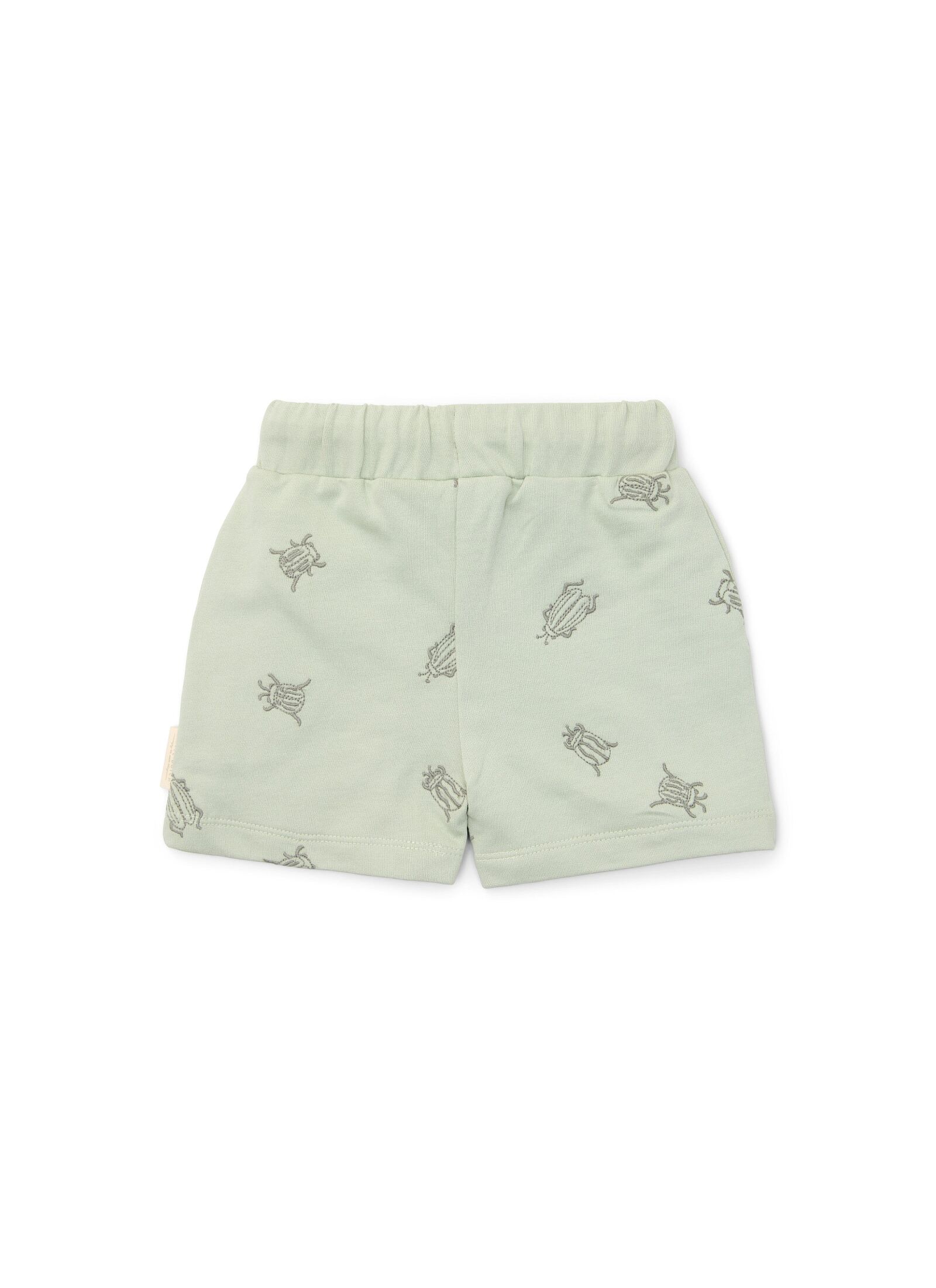 SHORTS FROM ORGANIC COTTON FOREST MINT BUGS